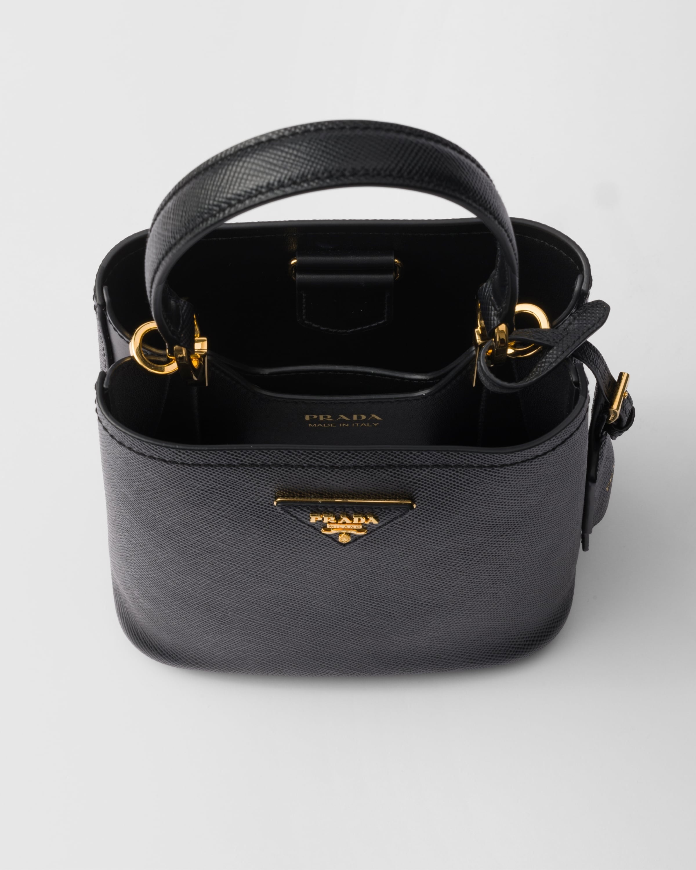Prada Panier Saffiano leather mini-bag Black
