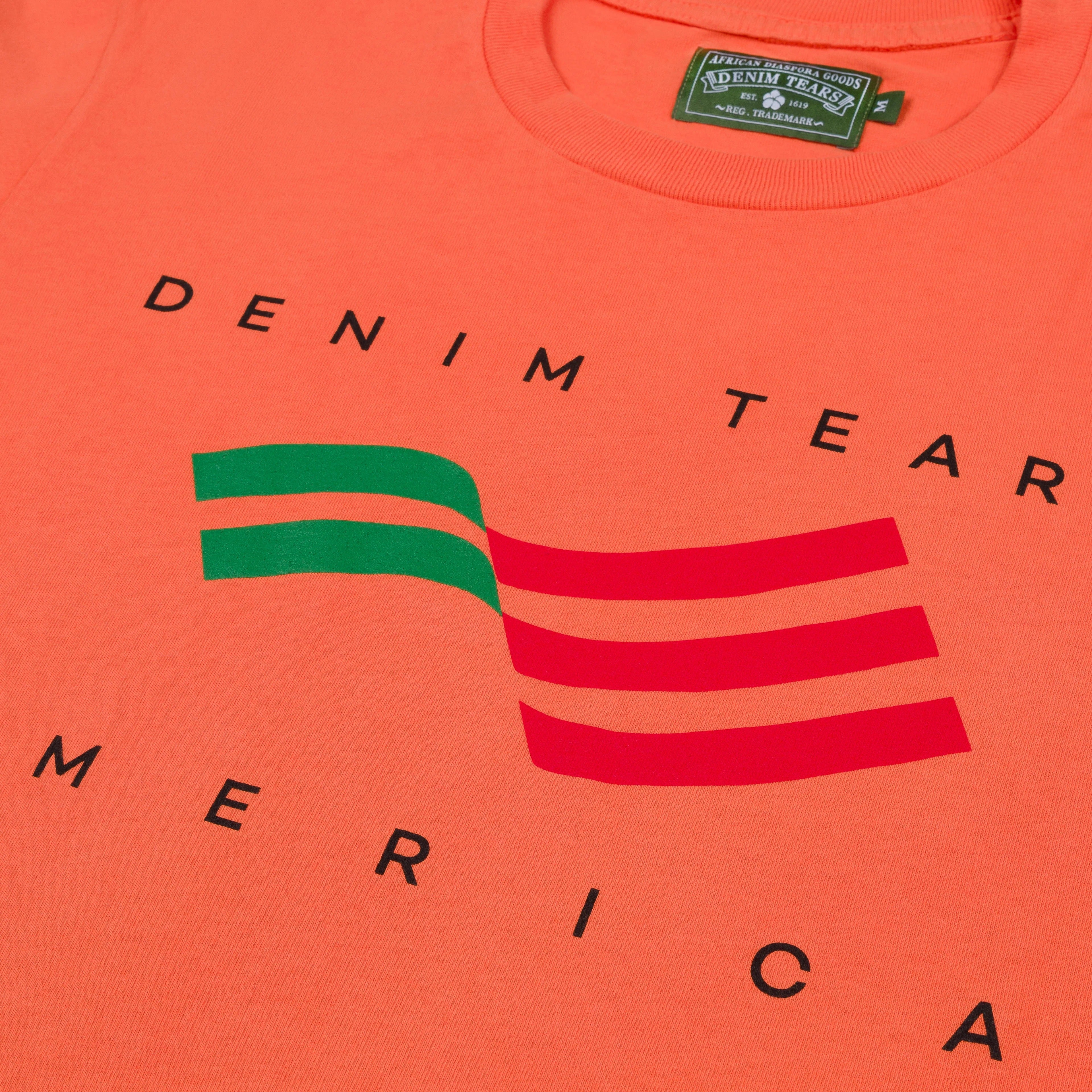 Denim Tears America Sportswear Tee Orange Orange