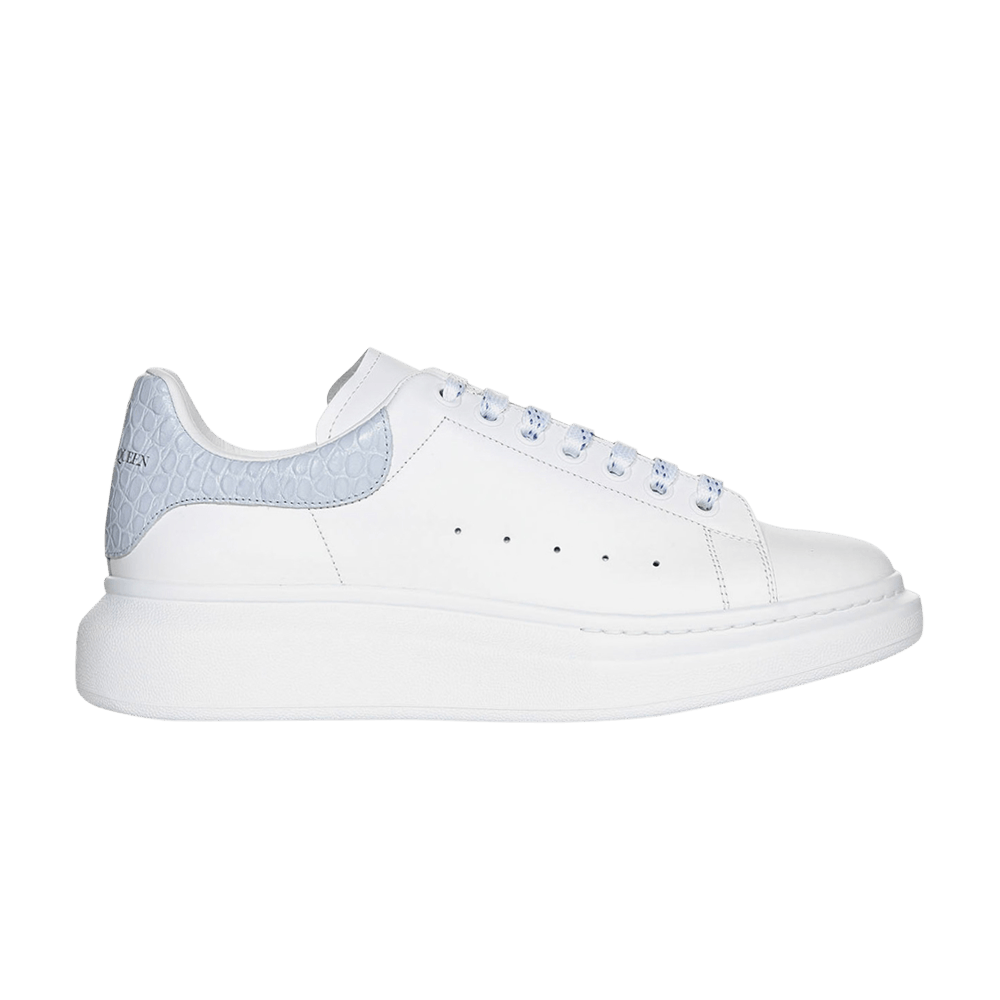 Alexander McQueen Oversized White Light Blue Croc