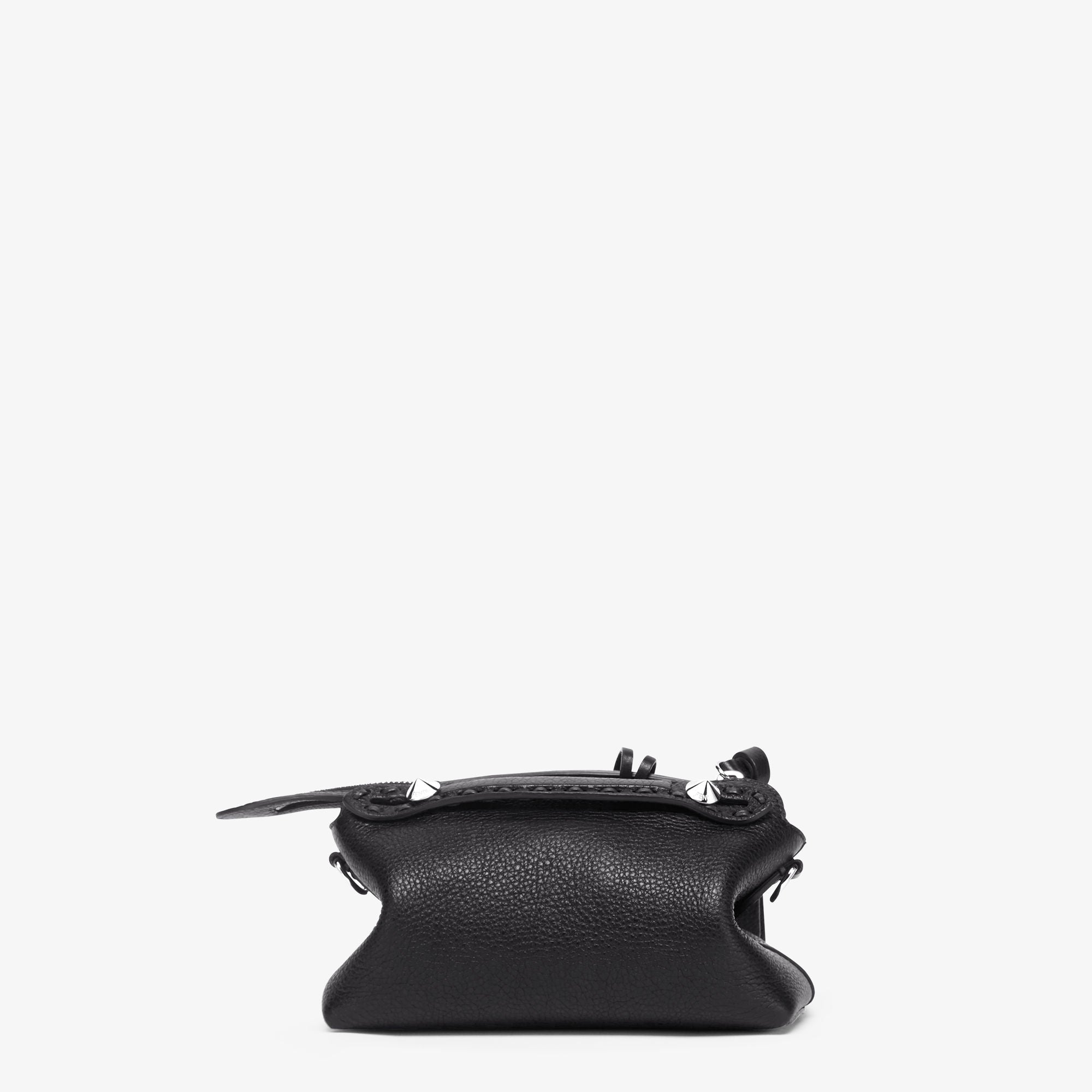 By The Way Selleria Mini Black Selleria mini-bag with 156 hand-sewn topstitches