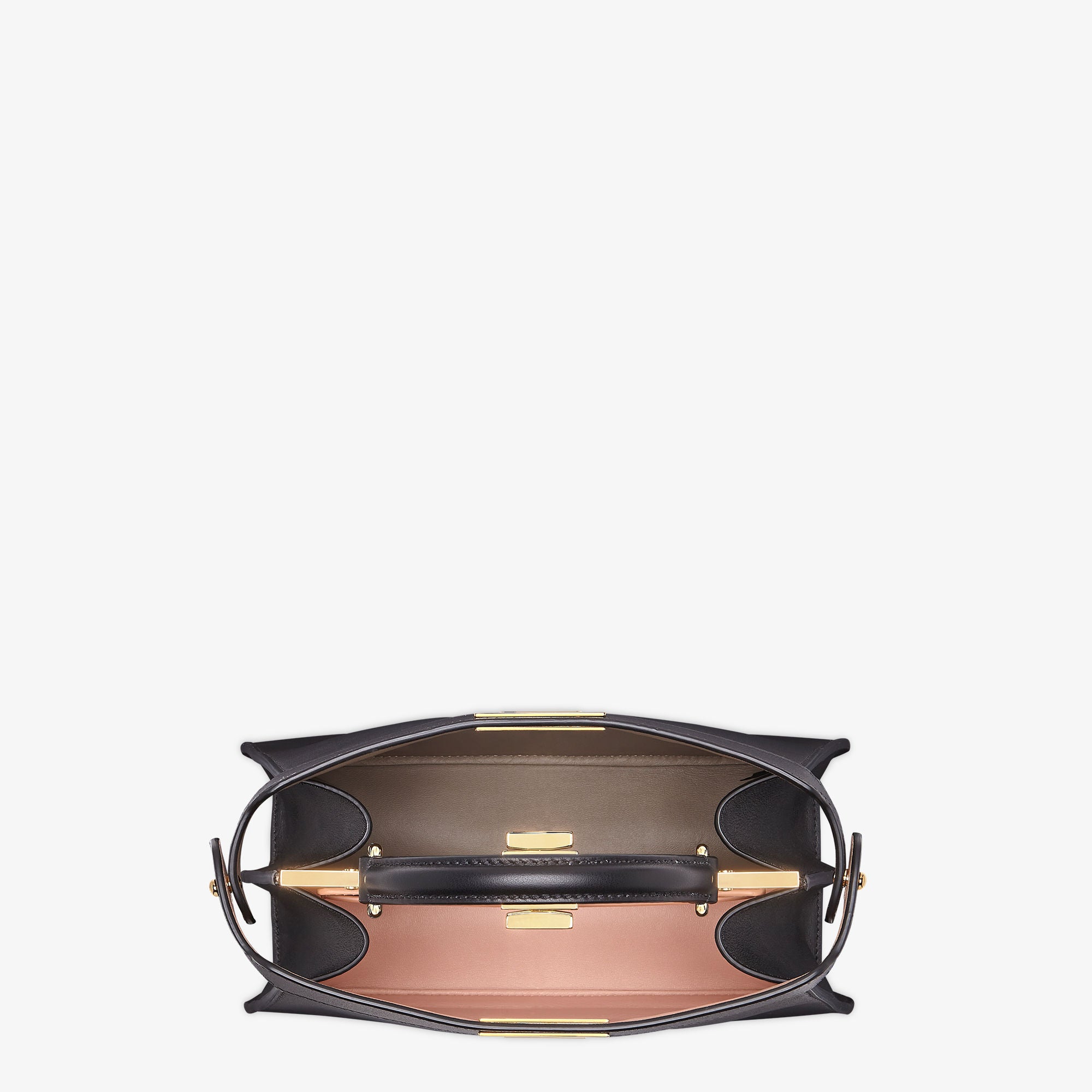 Peekaboo ISeeU Small Black, calf leather bag