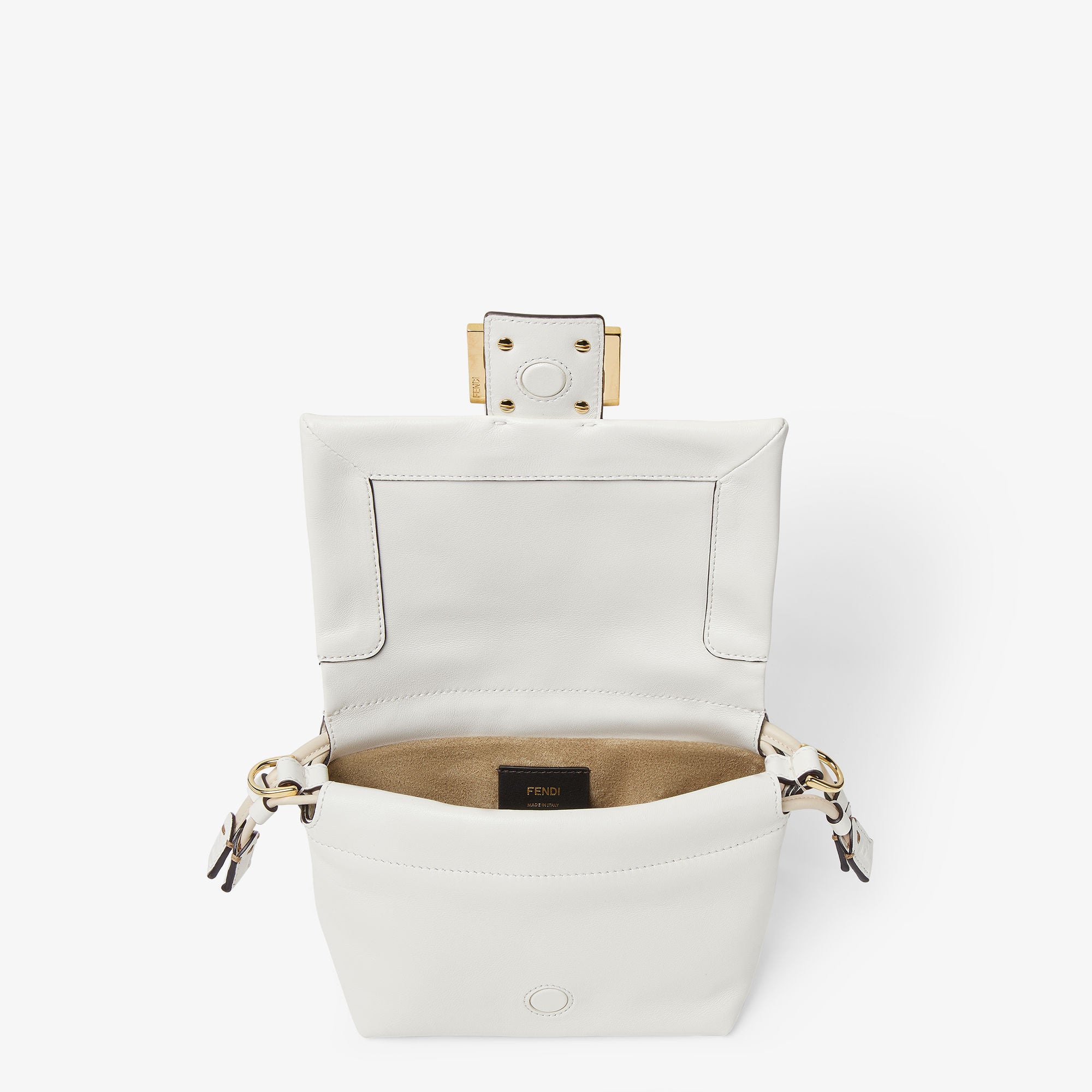 Mamma Baguette Small White nappa leather mini bag