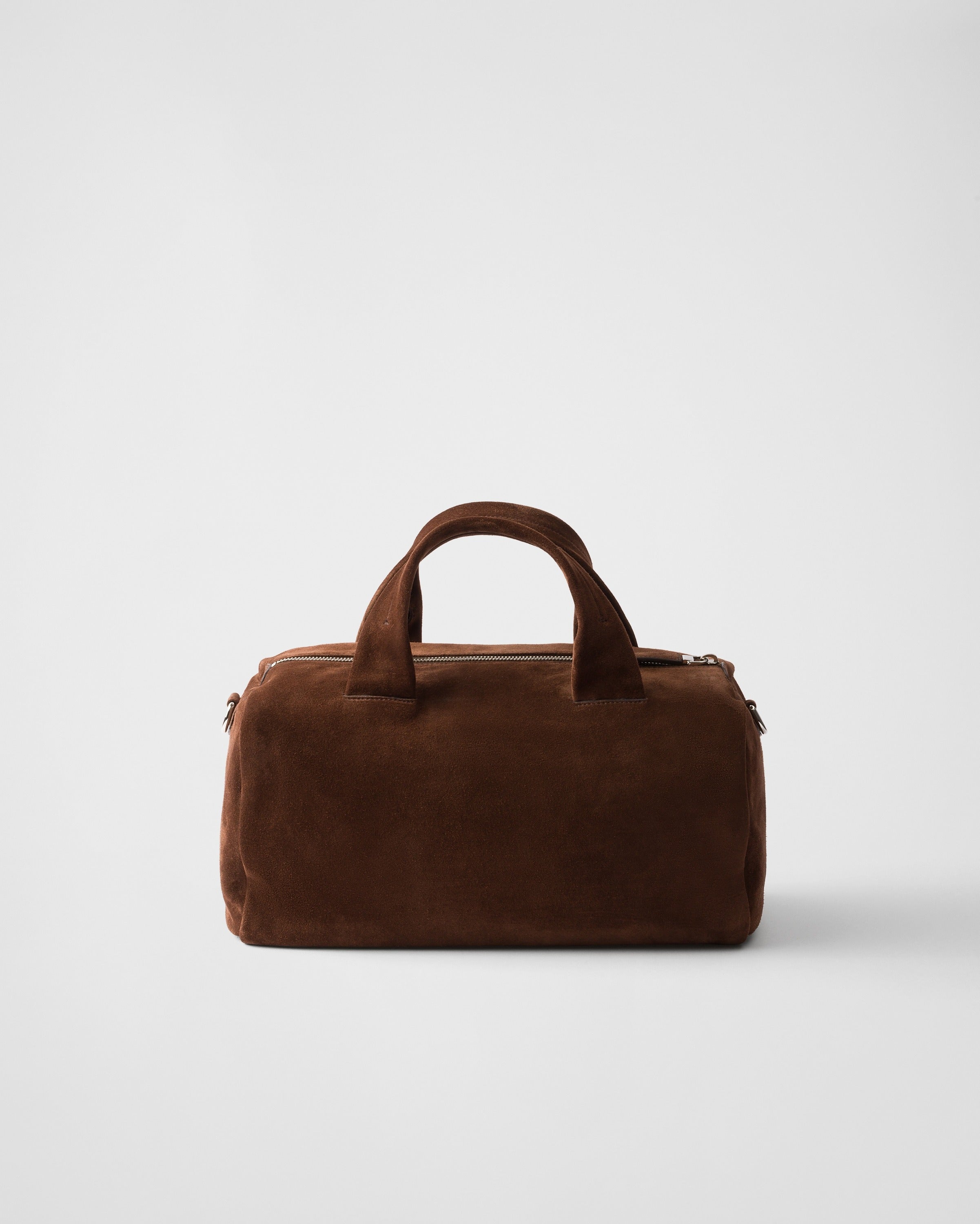 Small suede duffle bag Coffee