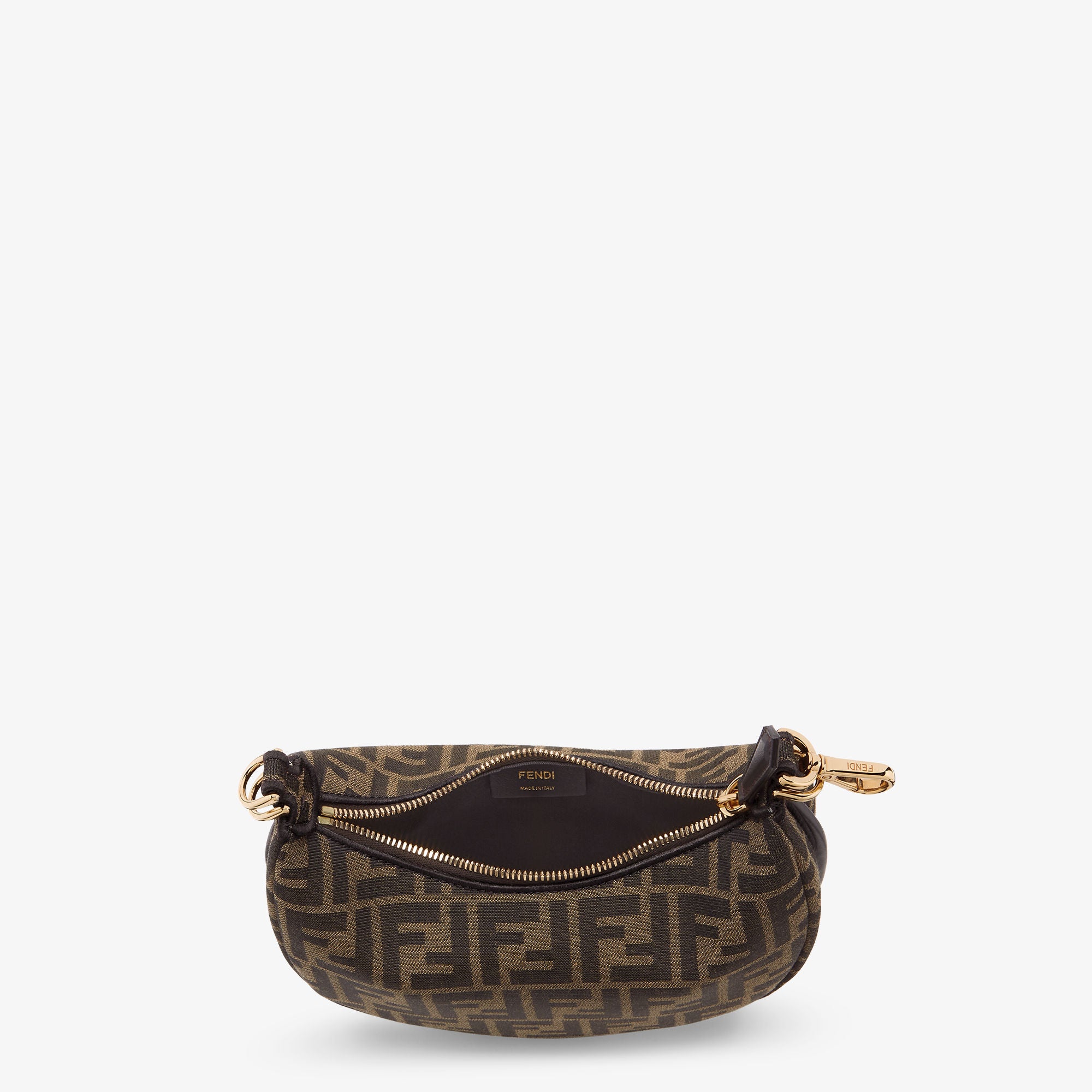 Fendigraphy Mini Brown FF jacquard fabric mini bag