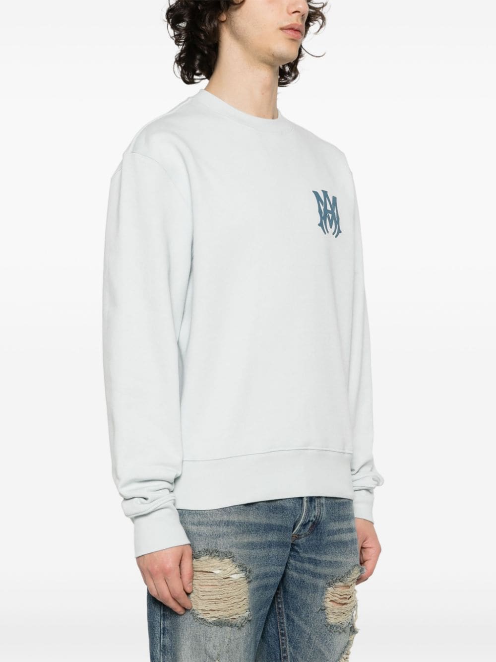 Logo-stamp cotton sweatshirt