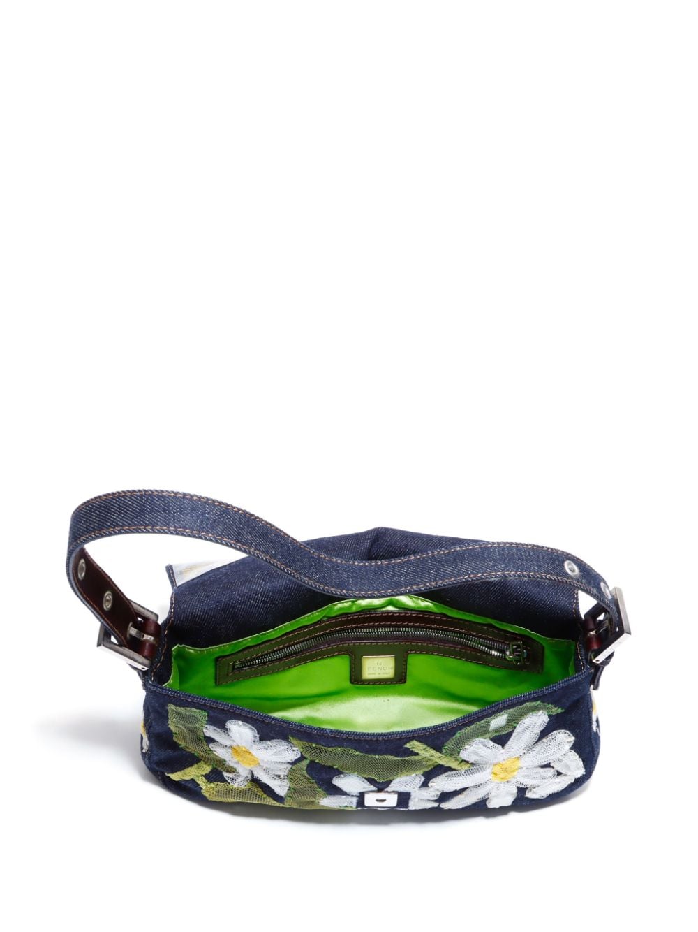 Fendi Mamma Baguette Flower Shoulder Bag