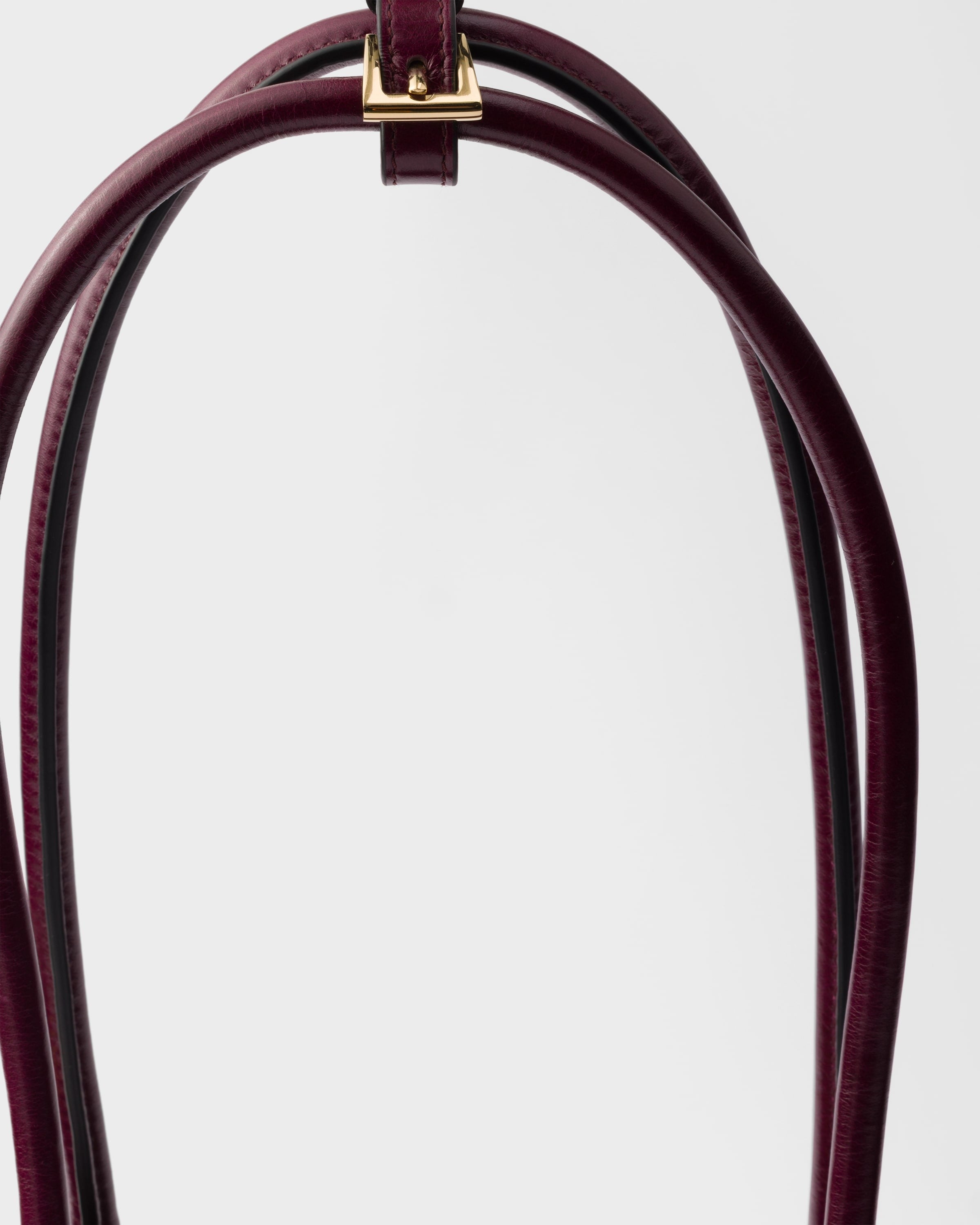 Prada Bonnie large leather handbag Burgundy