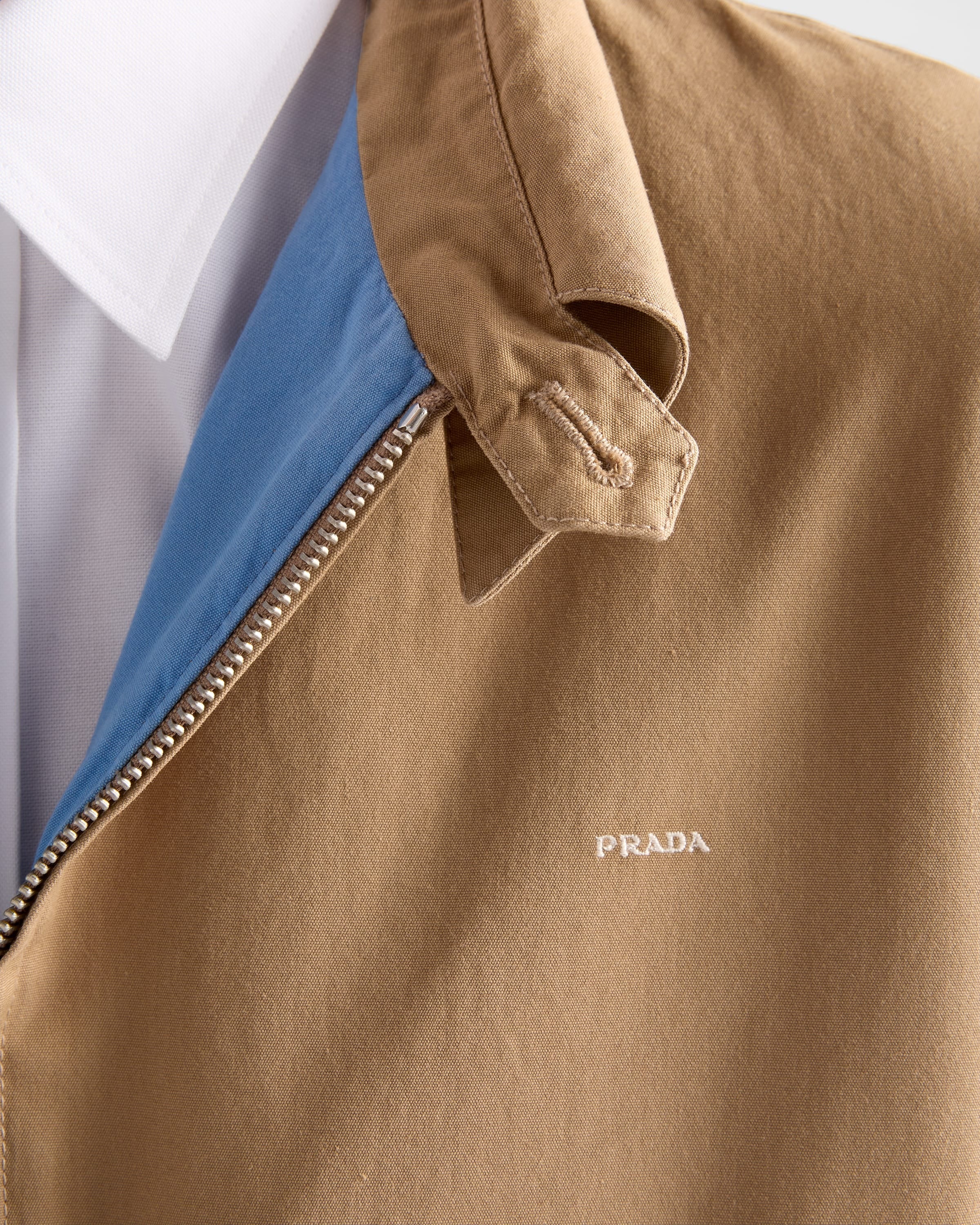 Cotton jacket Cork Beige/Celeste