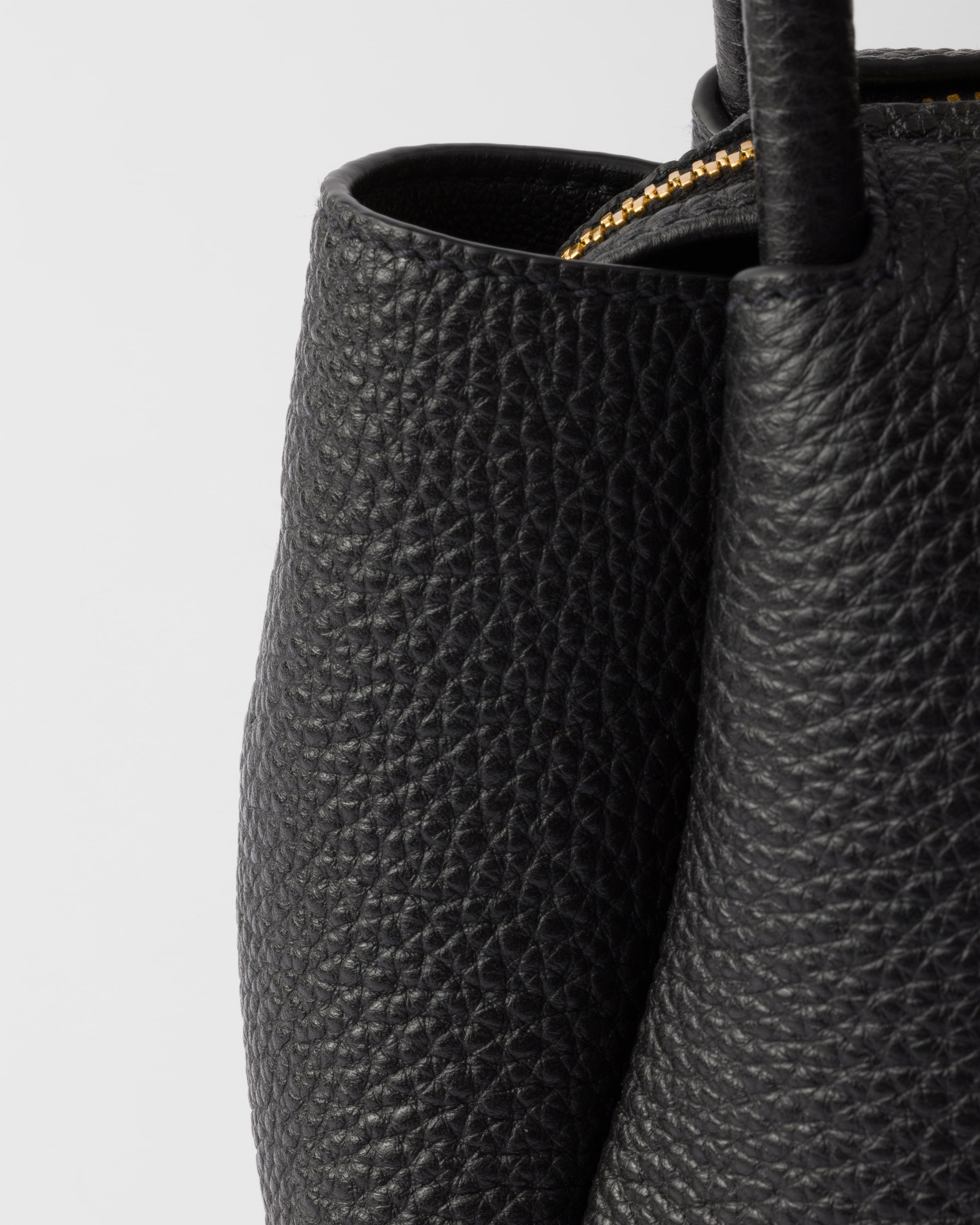Leather mini handbag Black