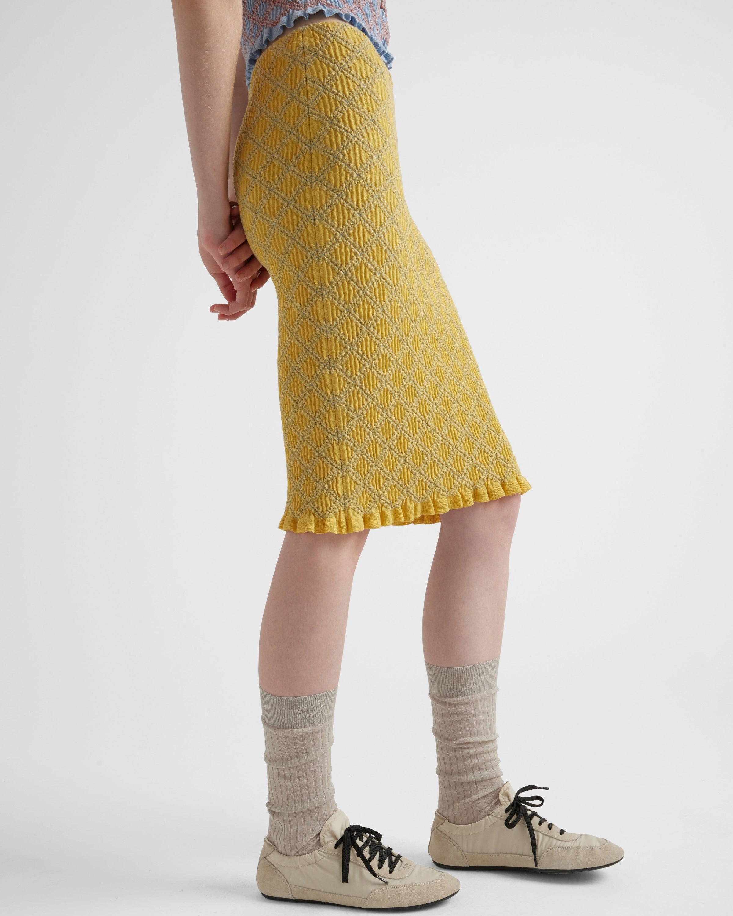 Cotton skirt Yellow