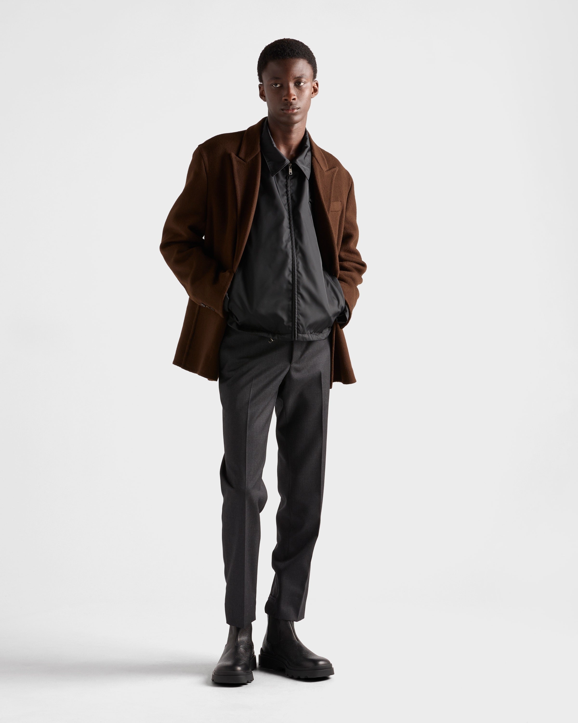 Re-Nylon blouson jacket Black