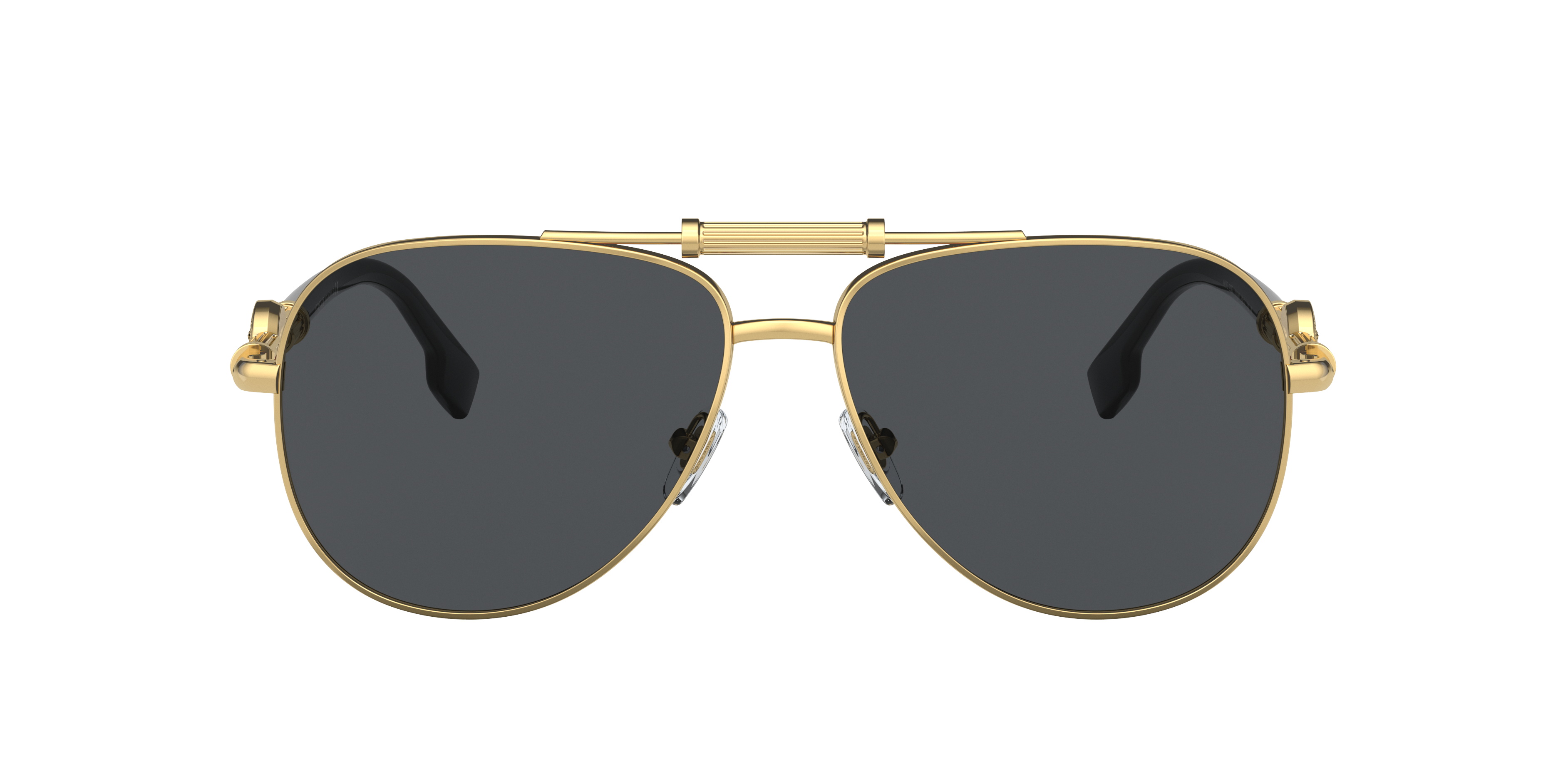VERSACE VE2236 Gold - Unisex Luxury Sunglasses, Dark Grey Lens