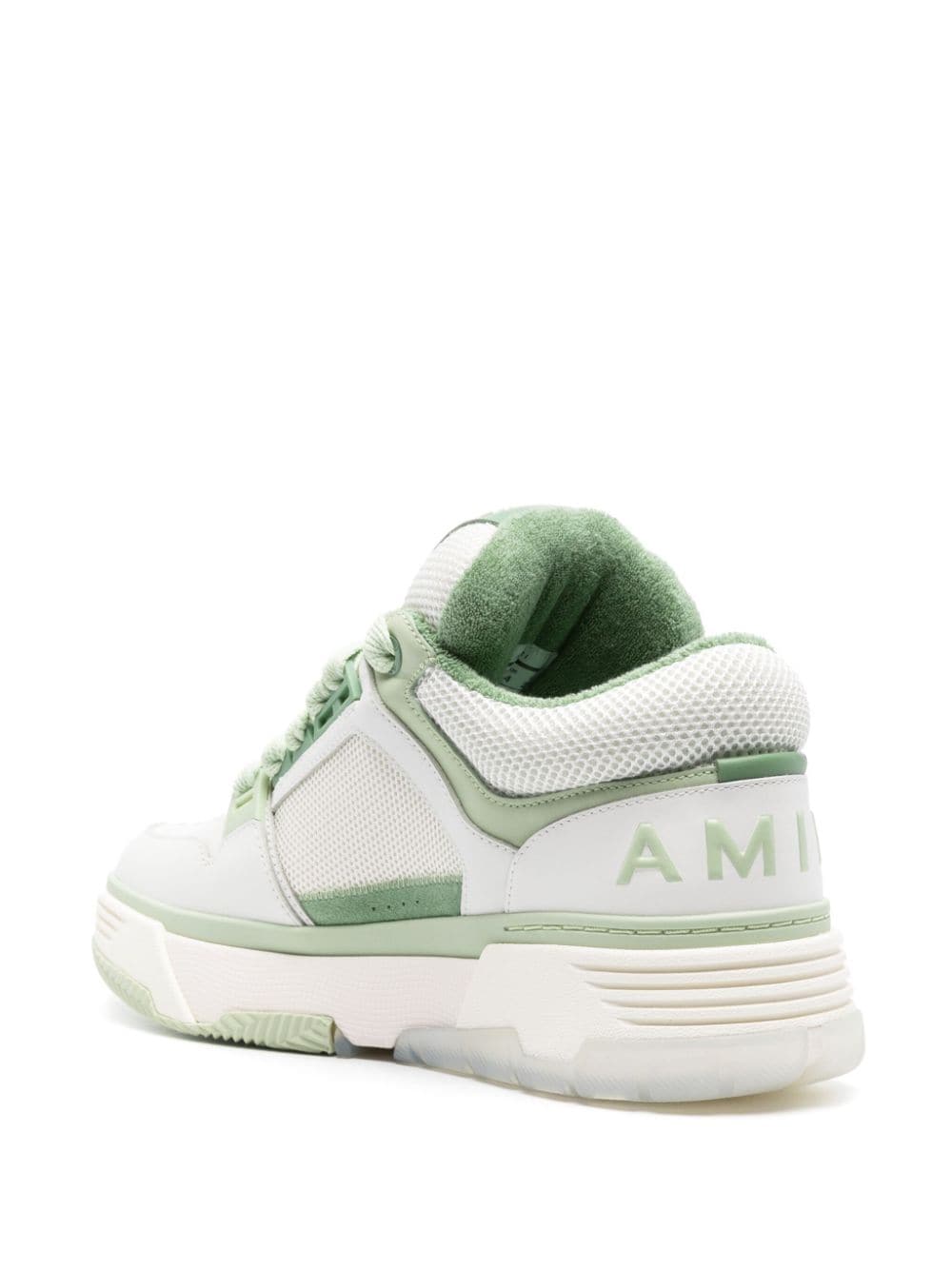 MA-1 panelled leather sneakers