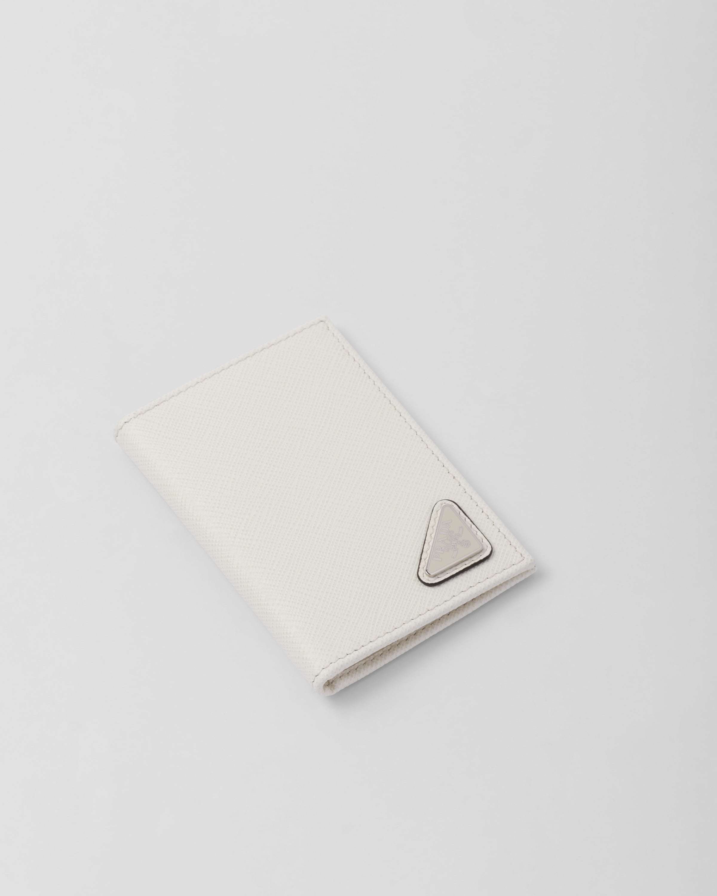 Saffiano Leather Card Holder White