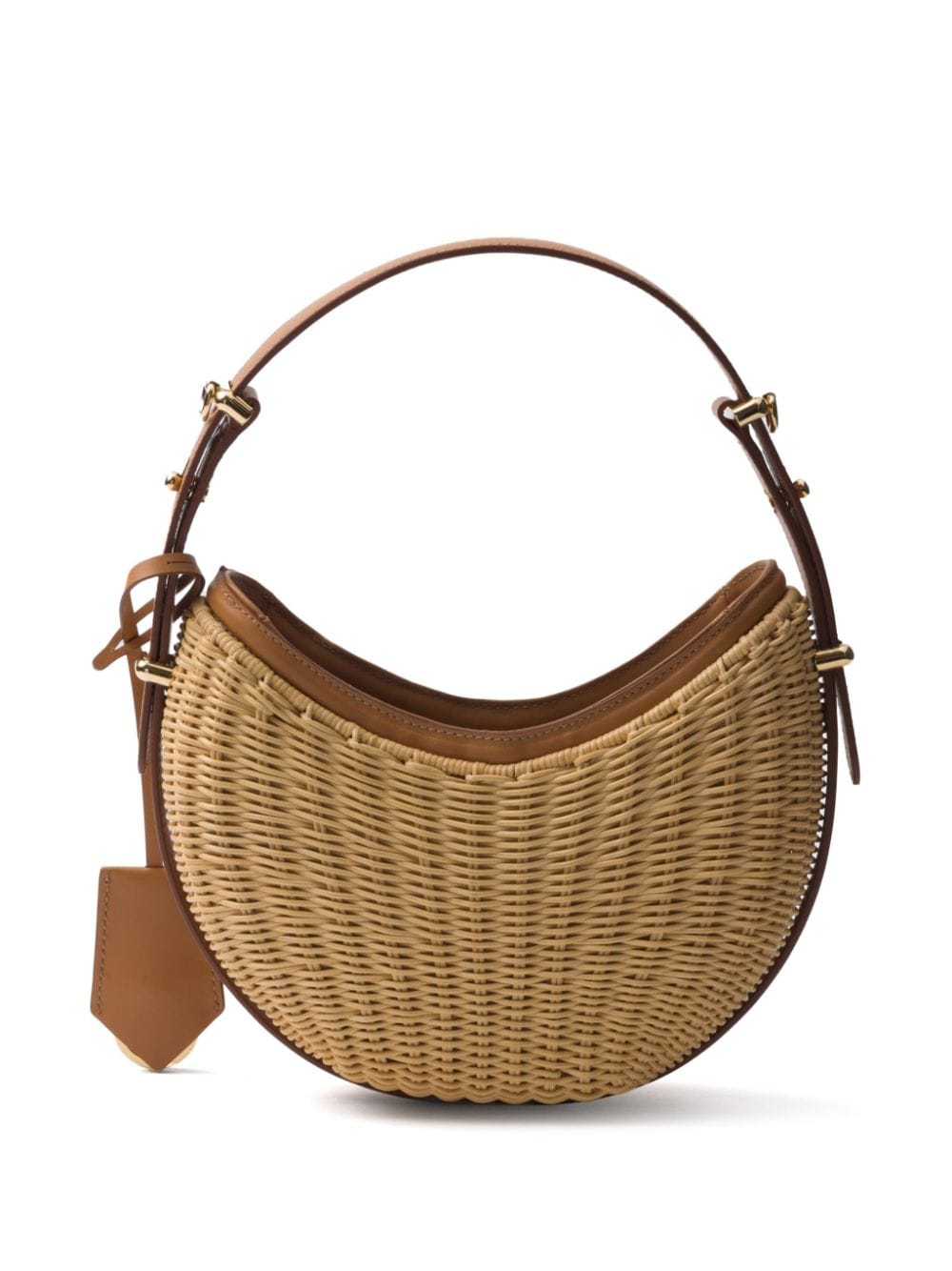 Prada Arqué Woven Shoulder Bag