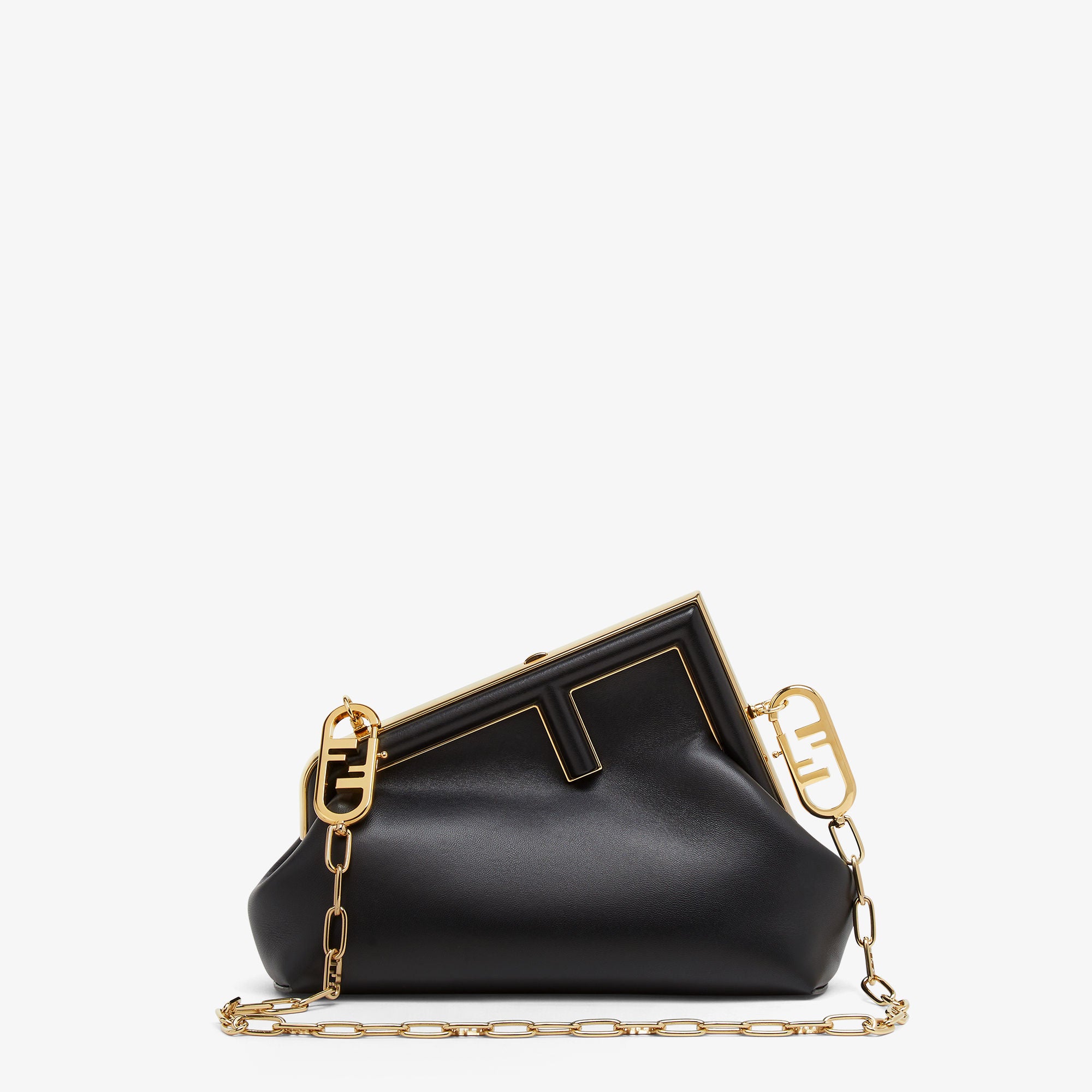 Fendi First Small Black nappa leather bag