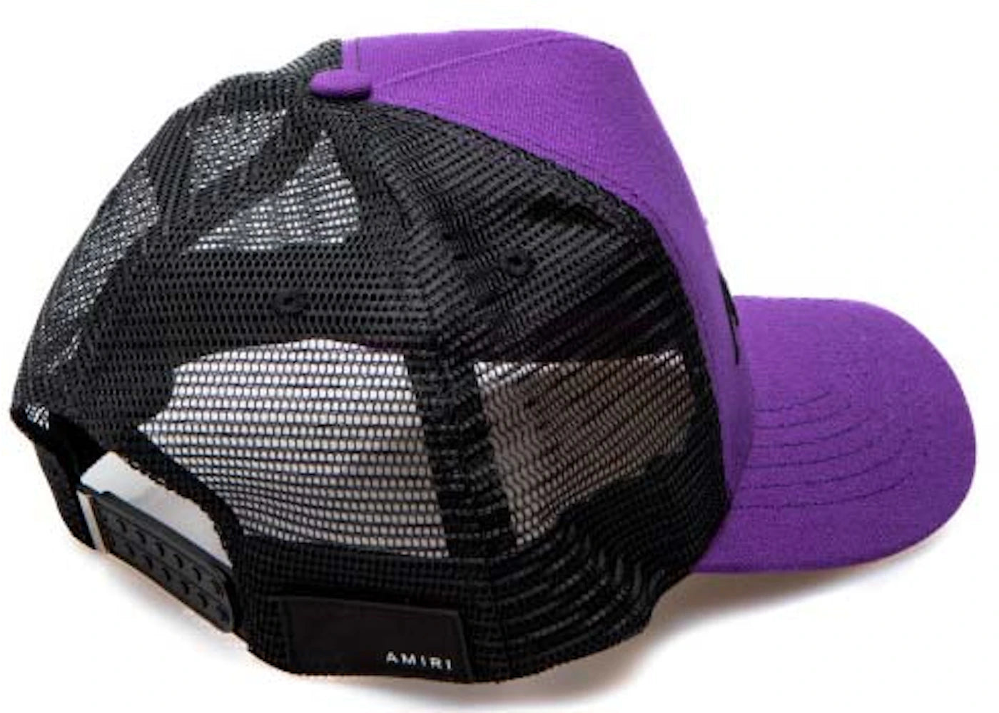 AMIRI Embroidered Logo Trucker Cap Purple/Black