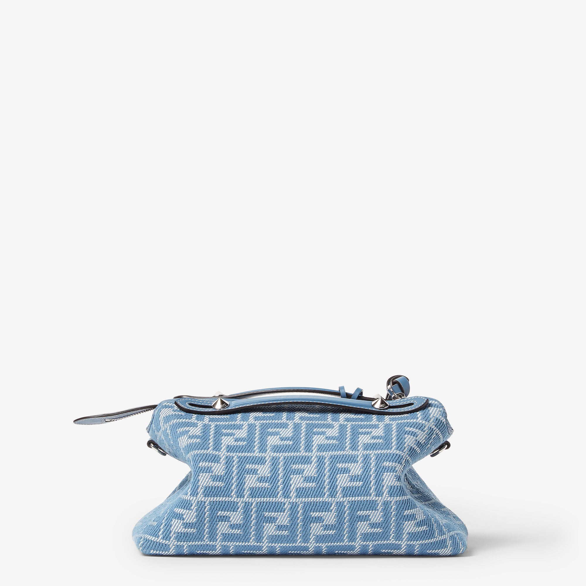 By The Way Soft Medium Blue denim-effect FF jacquard bag