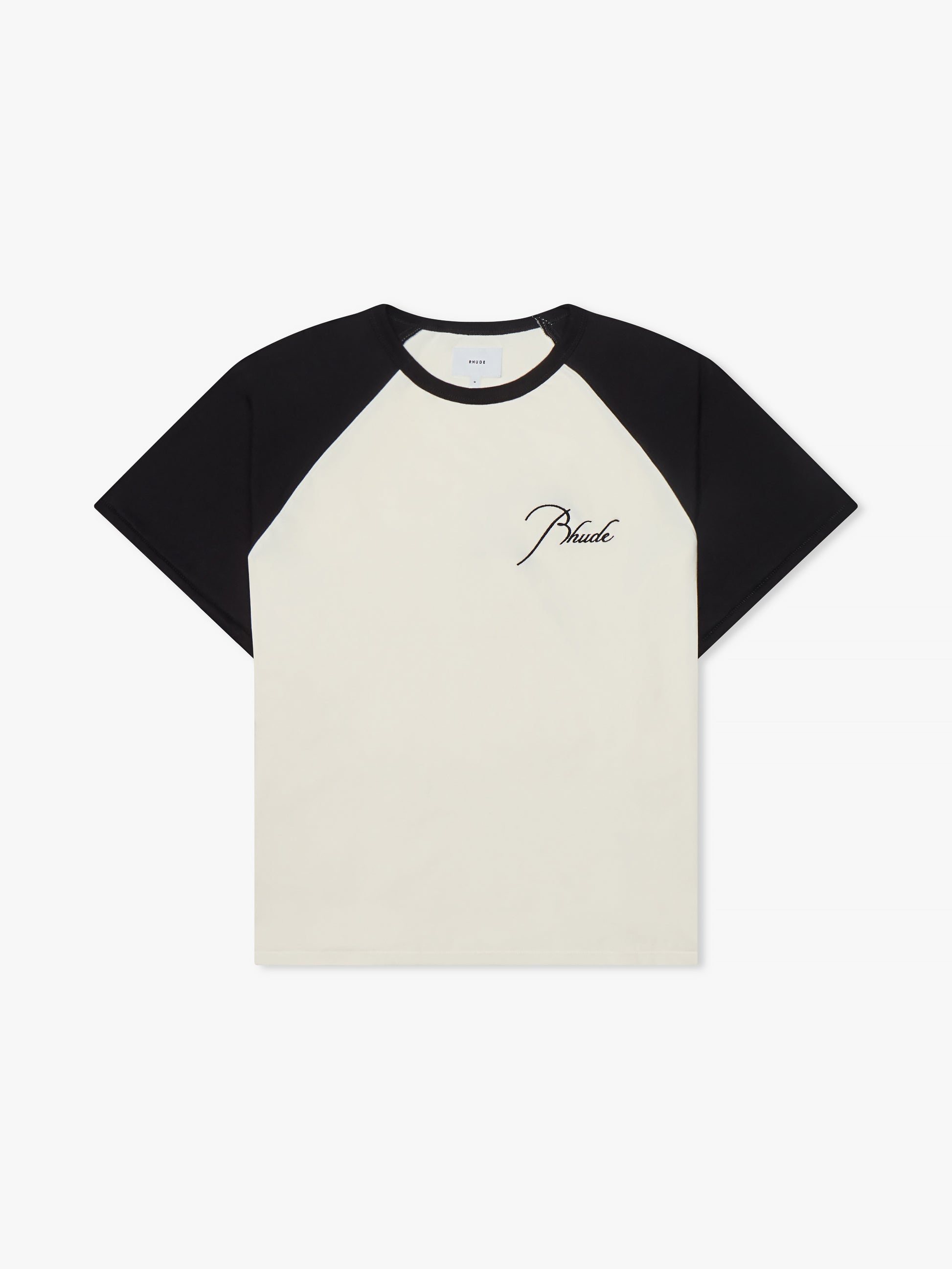 RAGLAN LOGO TEE - WHITE/BLACK