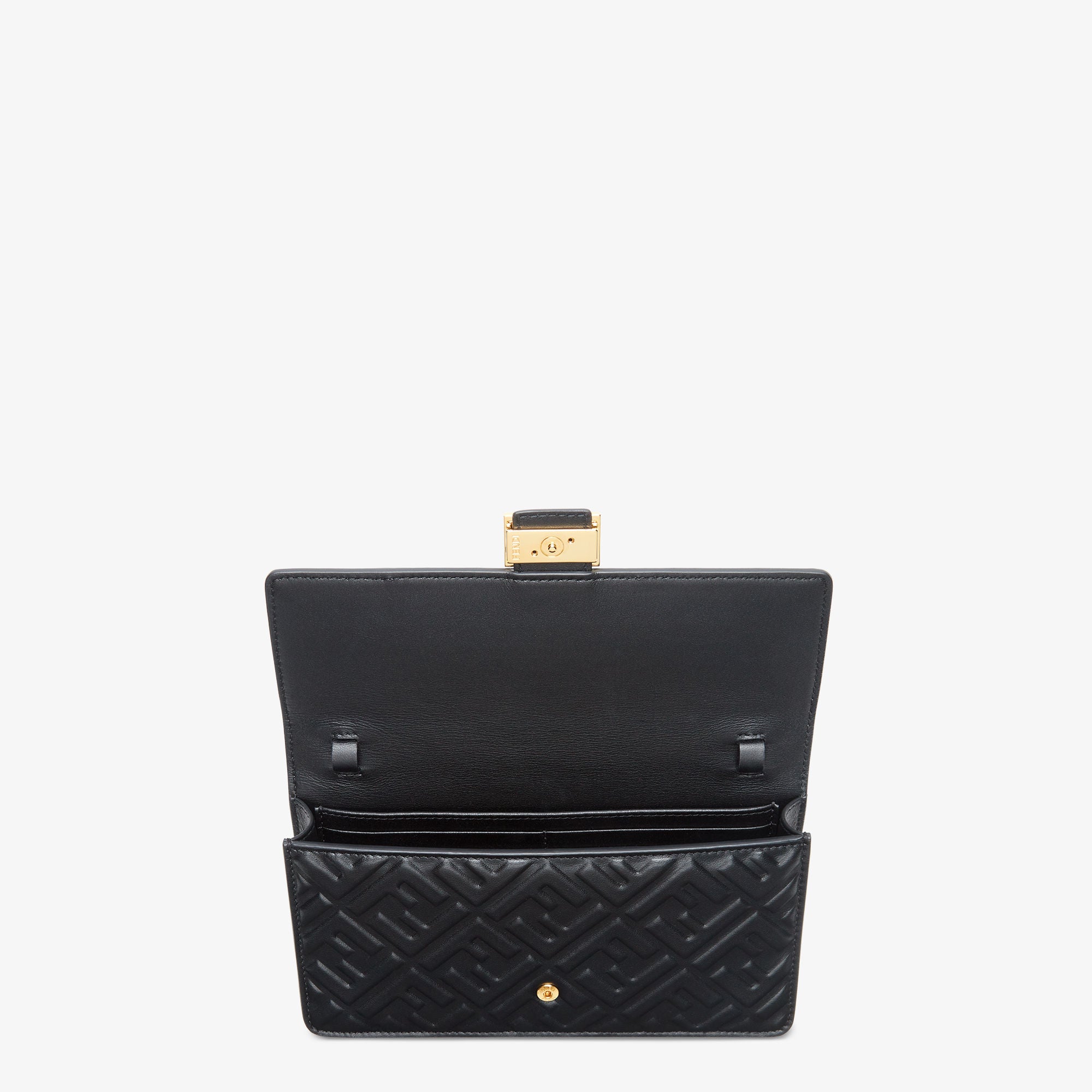 Wallet On Chain Baguette Black nappa leather wallet