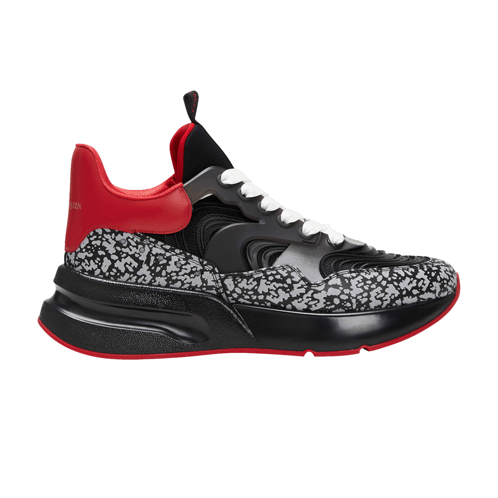 Alexander McQueen Oversized Runner 'Black Red Reflective'