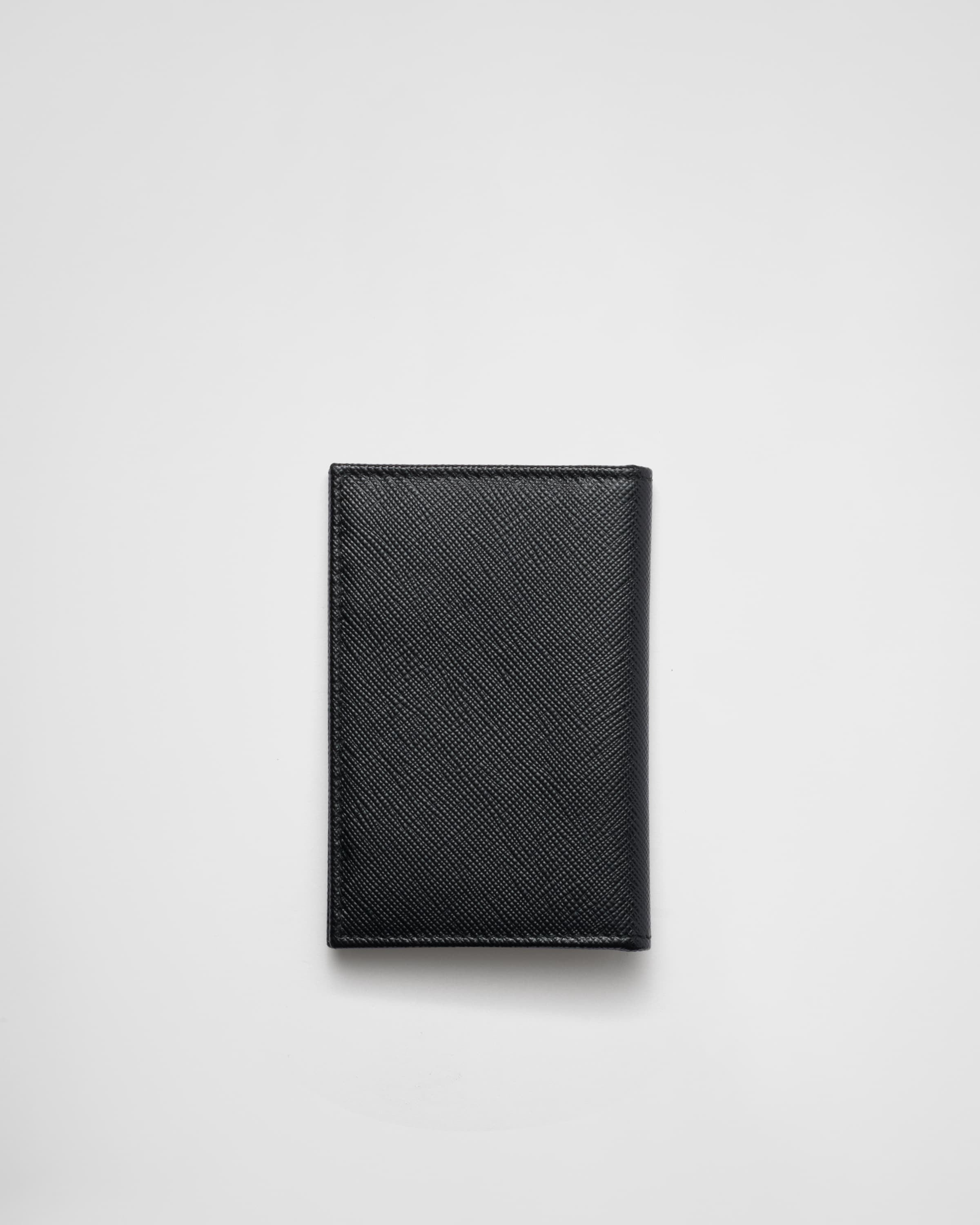 Saffiano Leather Card Holder Black