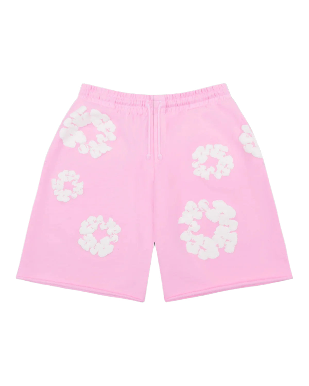 The Cotton Wreath Sweat Shorts Powder Pink Pink
