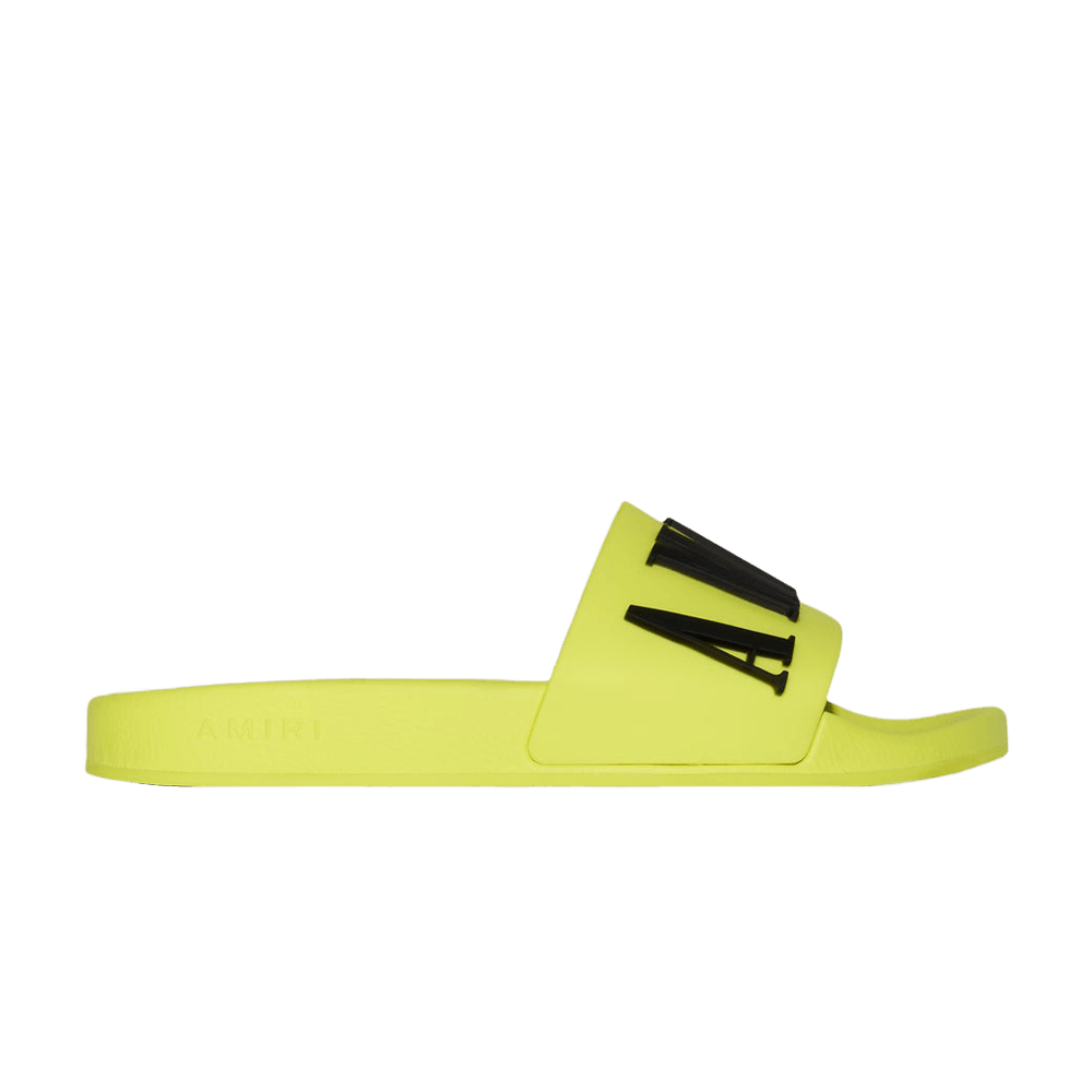 Amiri Rubber Classic Logo Pool Slide 'Volt'