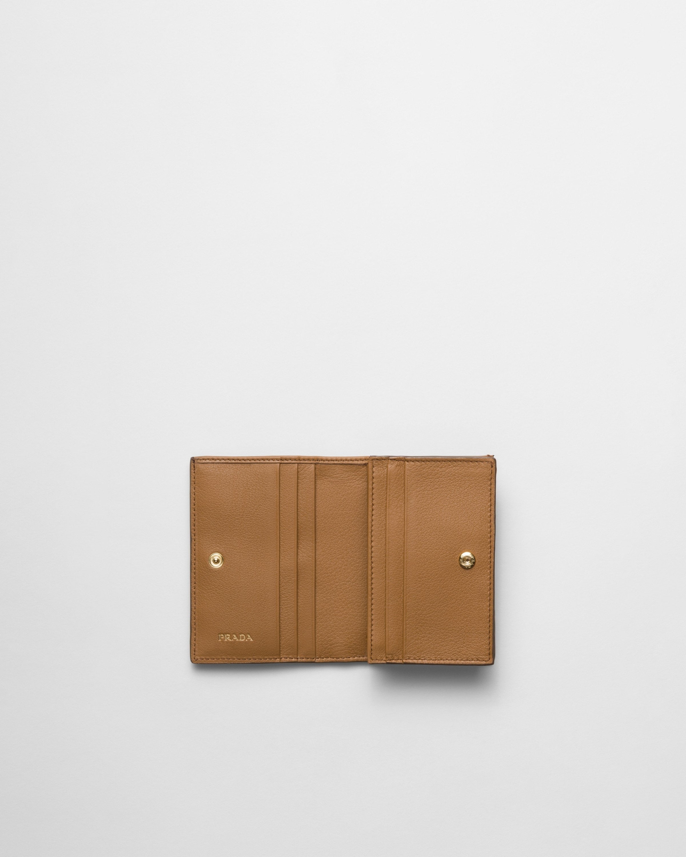 Small leather wallet Caramel