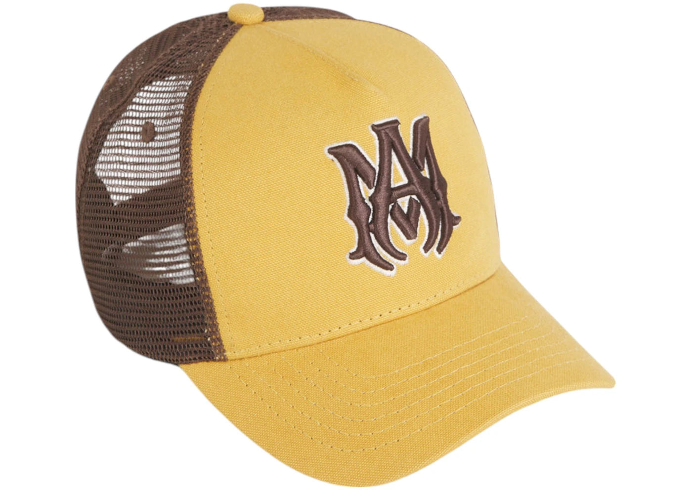 AMIRI MA Logo Trucker Cap Chai Tea