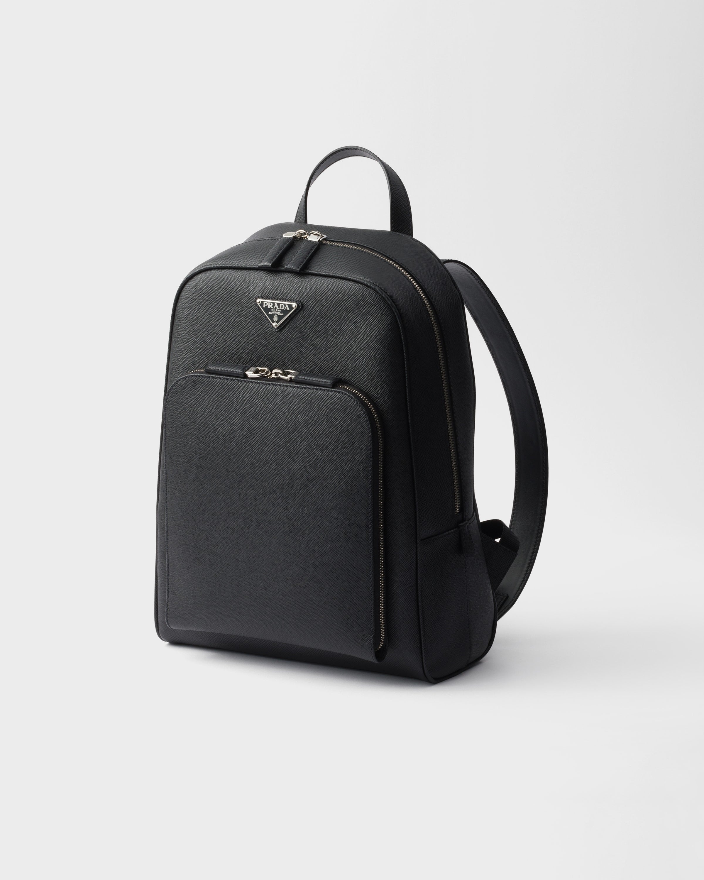 Saffiano backpack Black