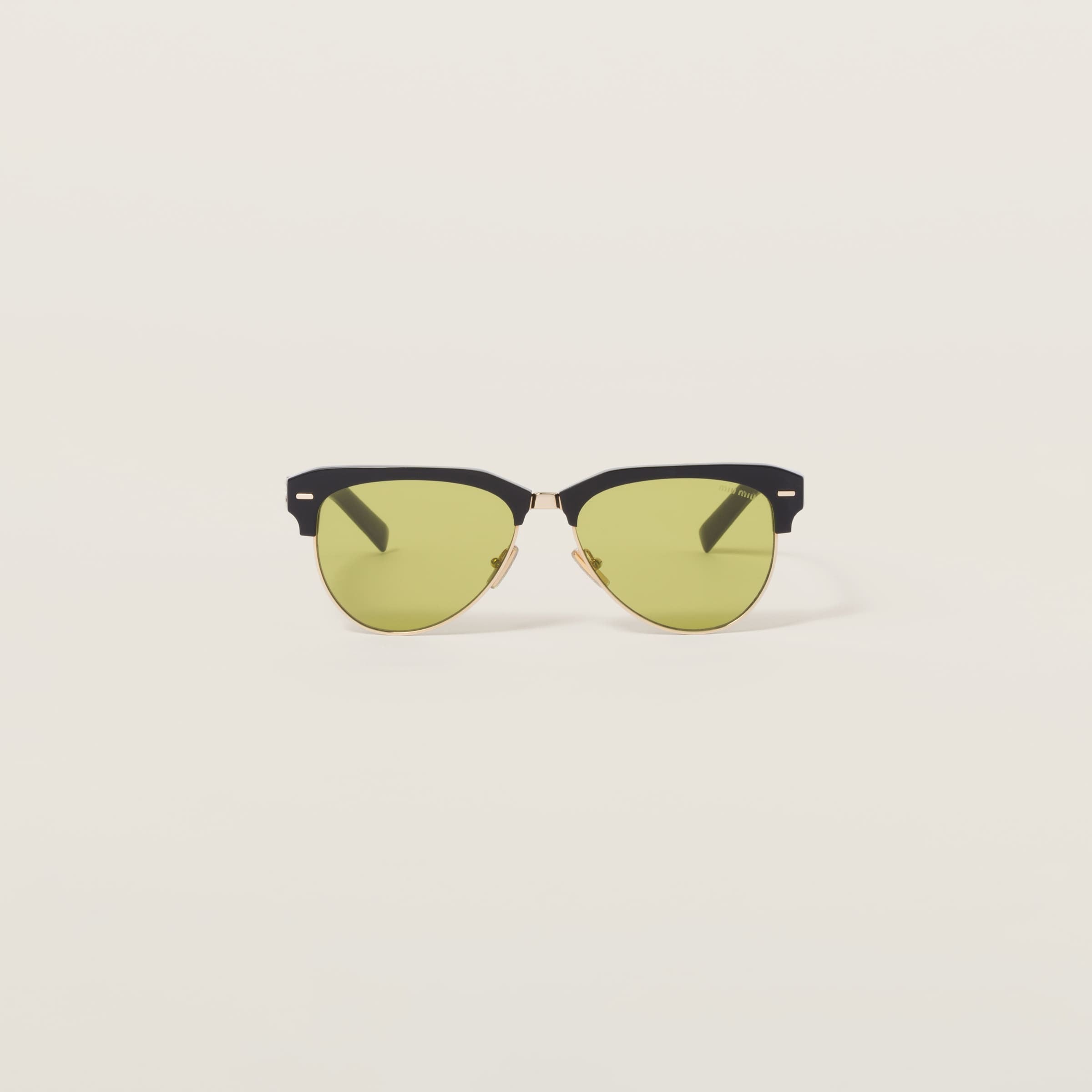 Miu Miu Runway sunglasses Acid Yellow lenses
