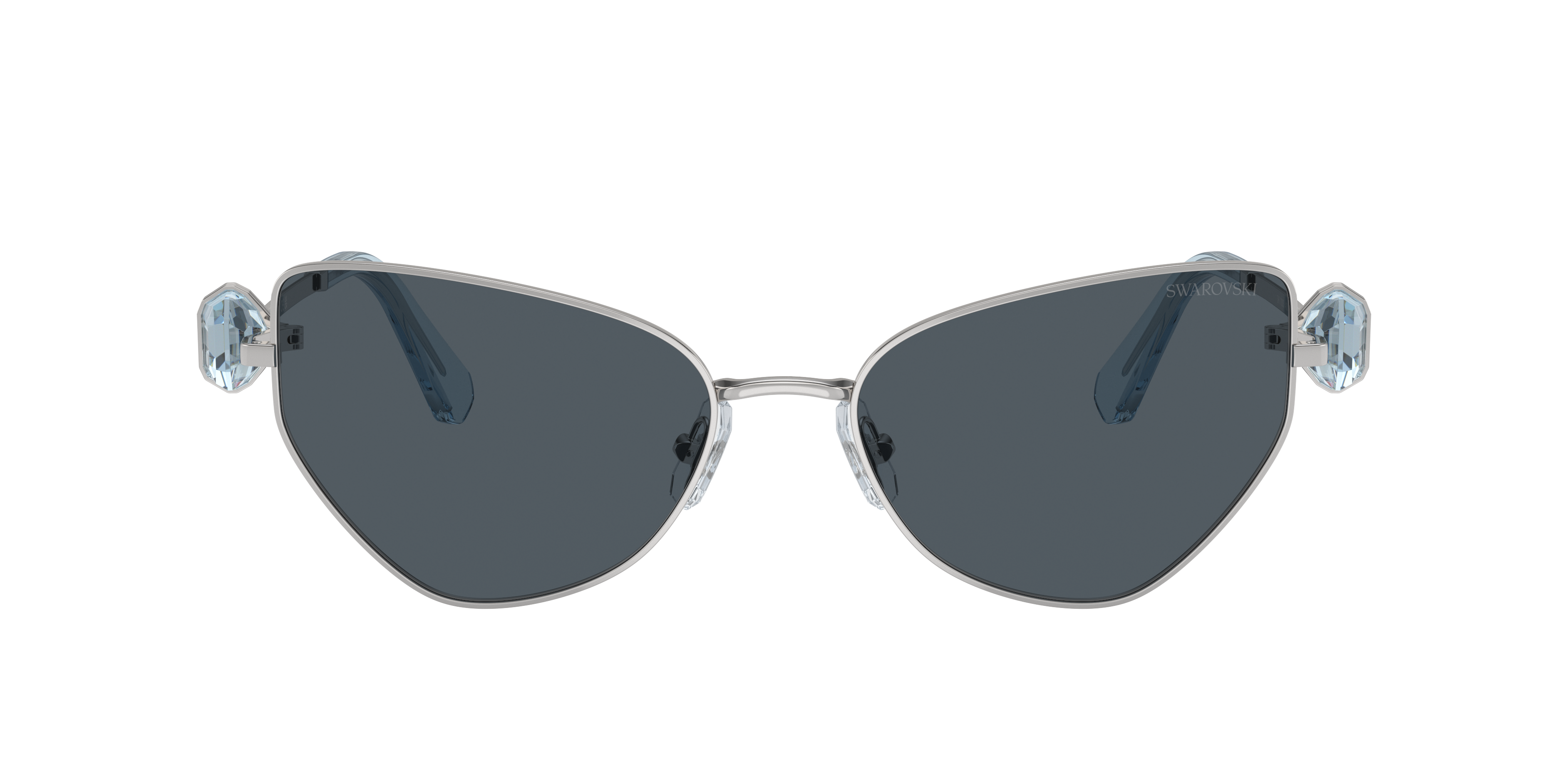 SWAROVSKI SK7003 Silver - Women Sunglasses, Dark Grey Lens