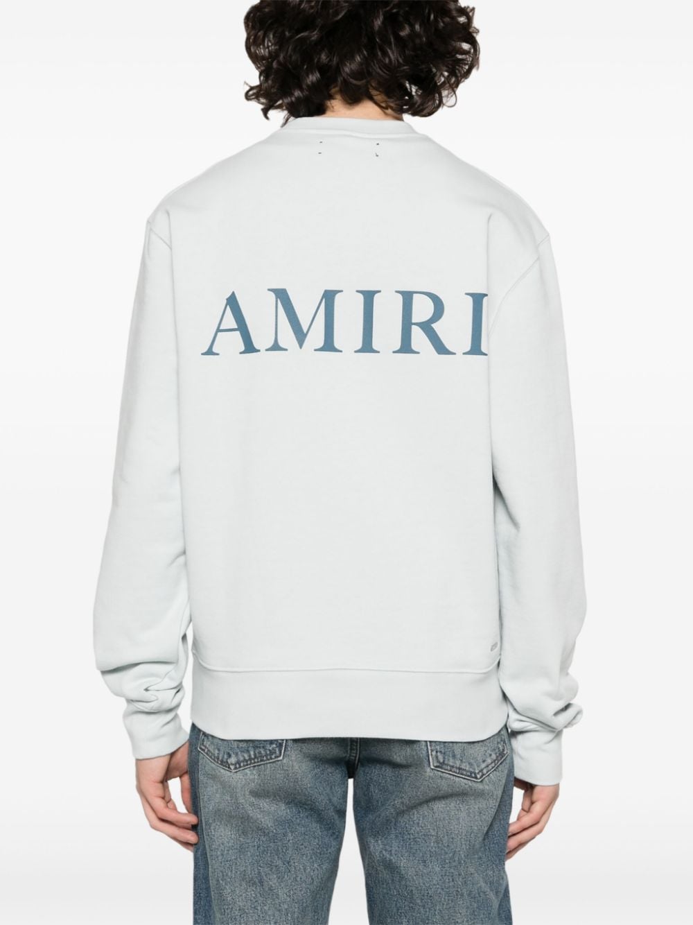 Logo-stamp cotton sweatshirt