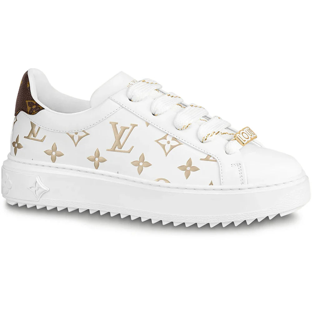 Louis Vuitton Time Out Debossed Monogram Leather White Gold (Women's)