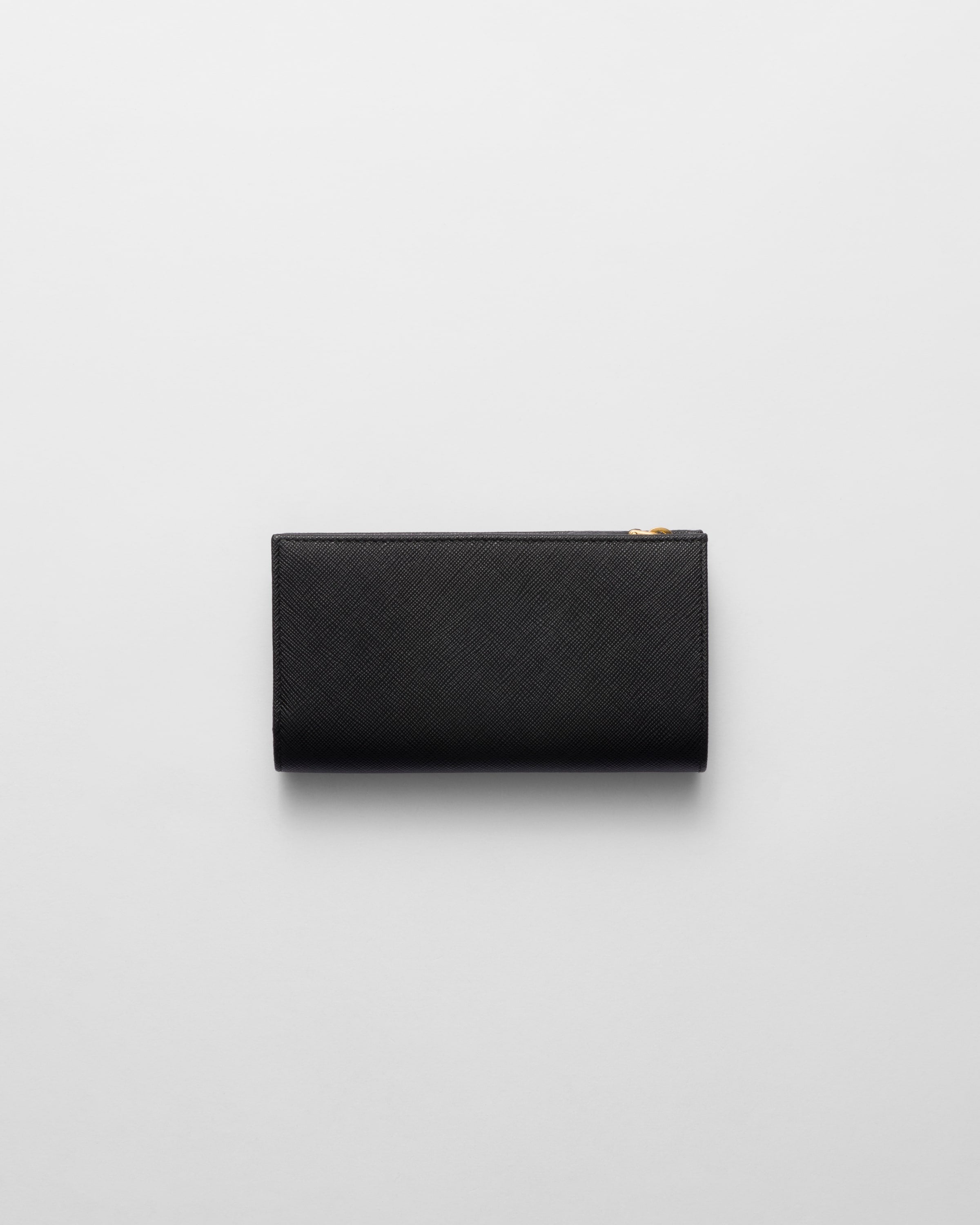 Large Saffiano leather wallet Black