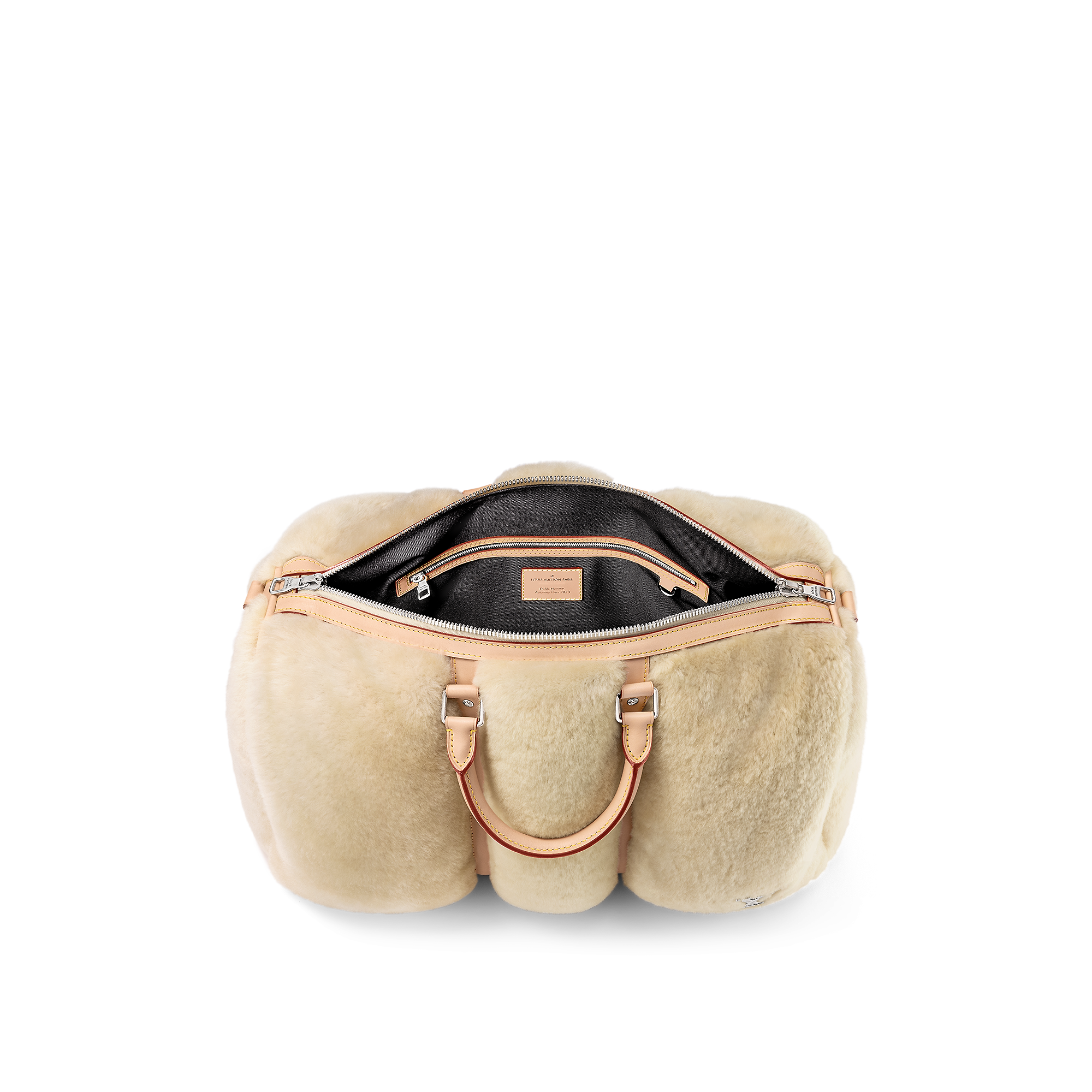 Keepall Bandoulière 50 (Shearling) Beige