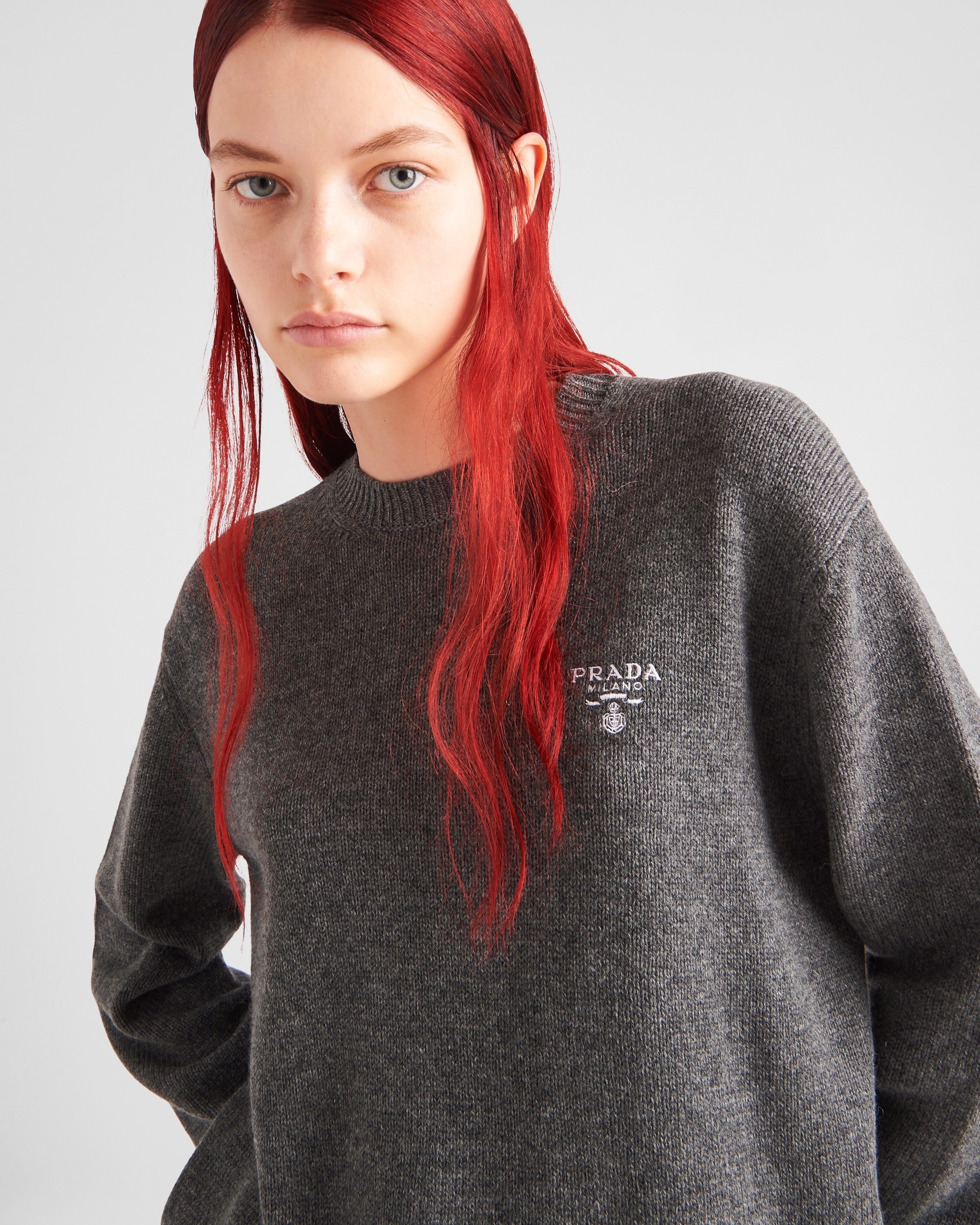 Cashmere crew-neck sweater Slate Gray