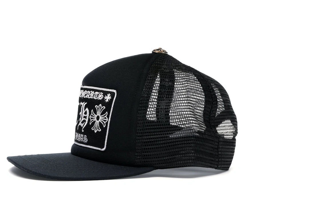 Chrome Hearts CH Las Vegas Trucker Hat Black/Black