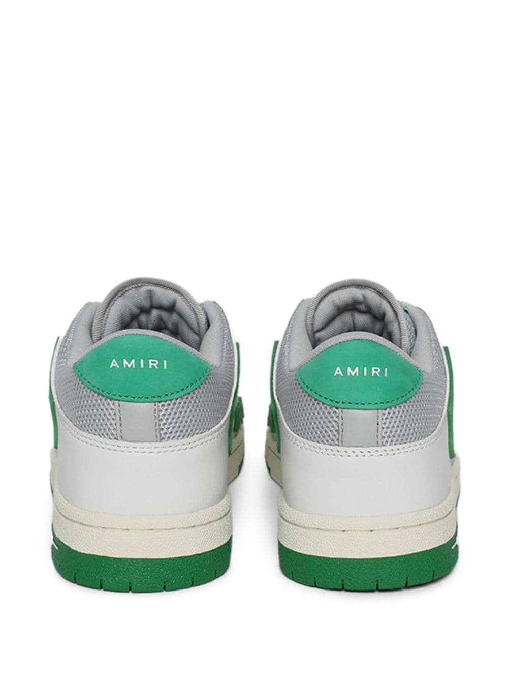 Skel-top leather sneakers