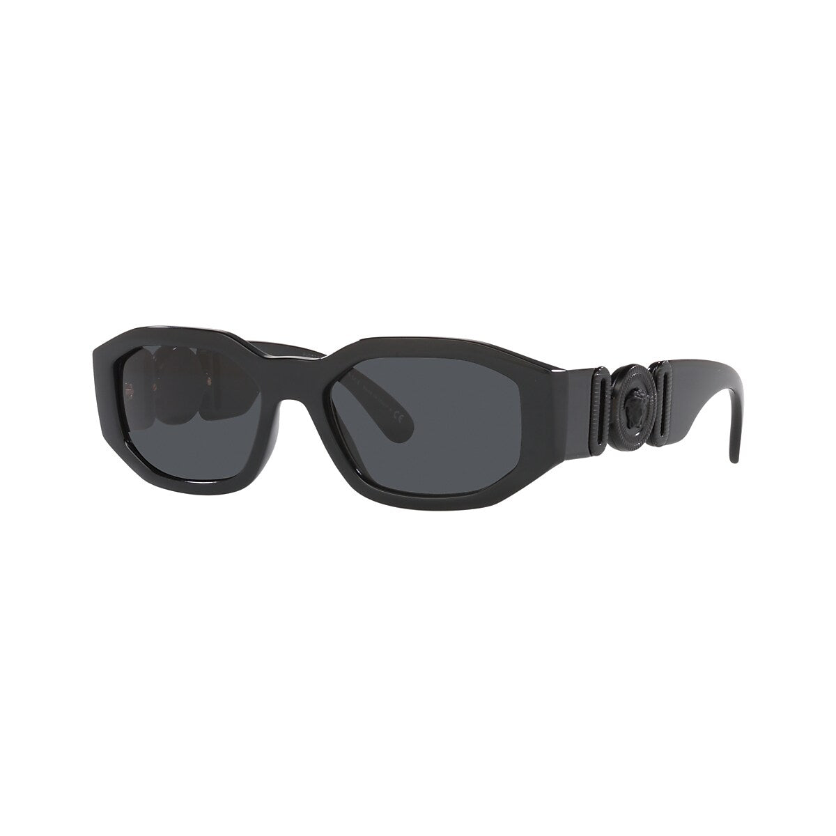 VERSACE VE4361 Biggie Black - Unisex Luxury Sunglasses, Dark Grey Lens