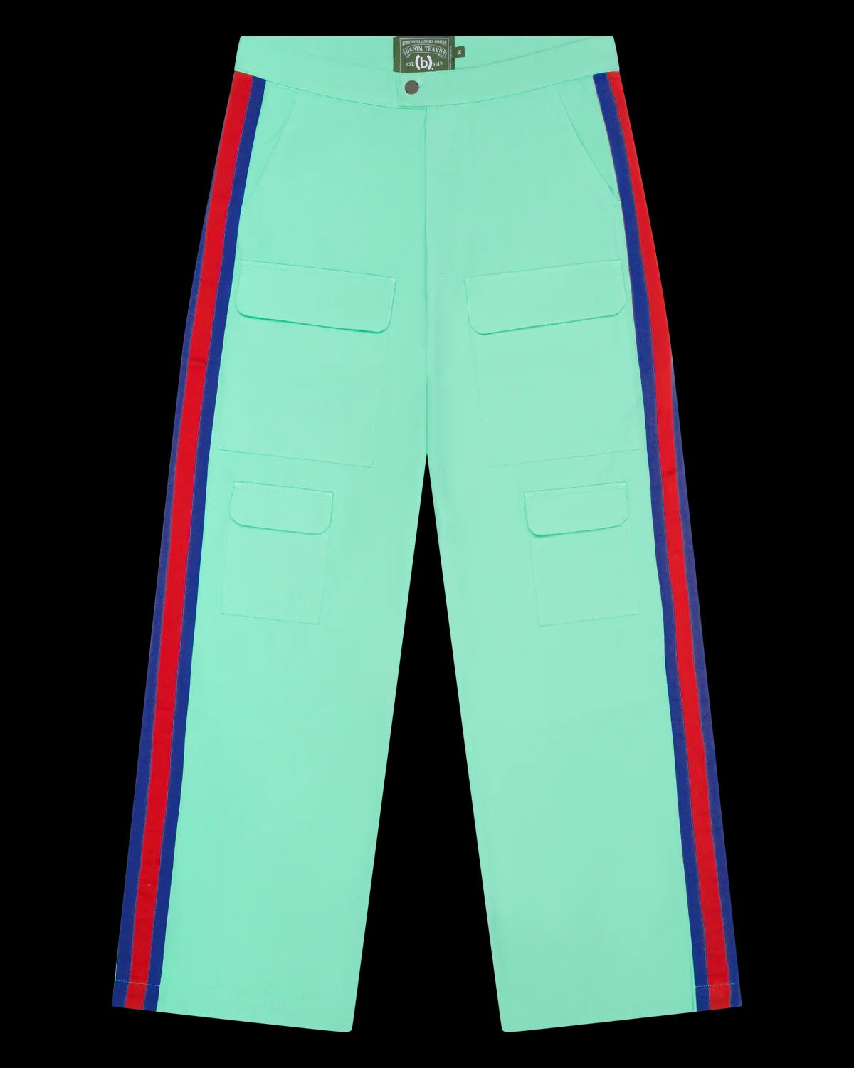 Bstroy Tears Side Stripe Pant Mint