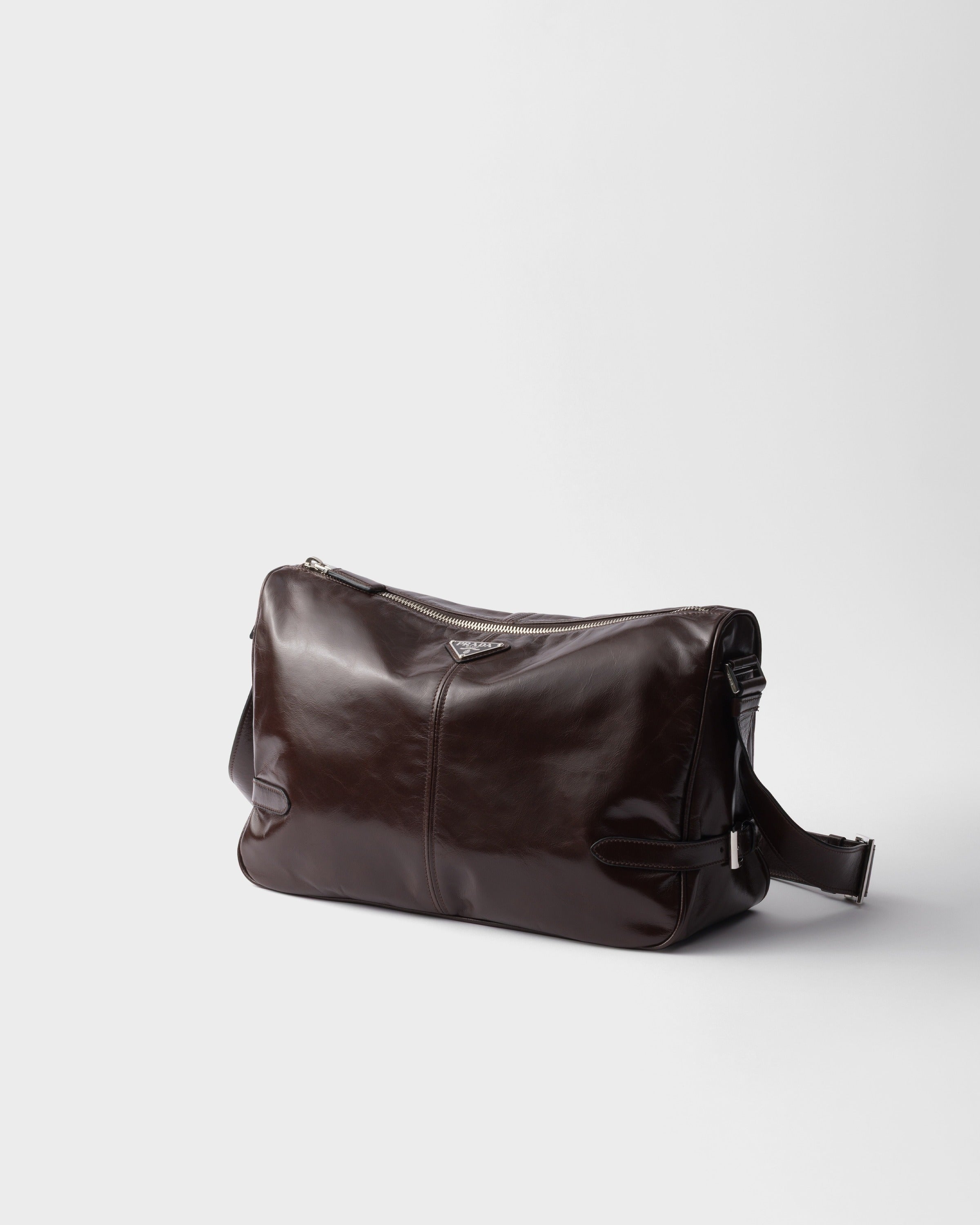 Leather shoulder bag Dark Brown