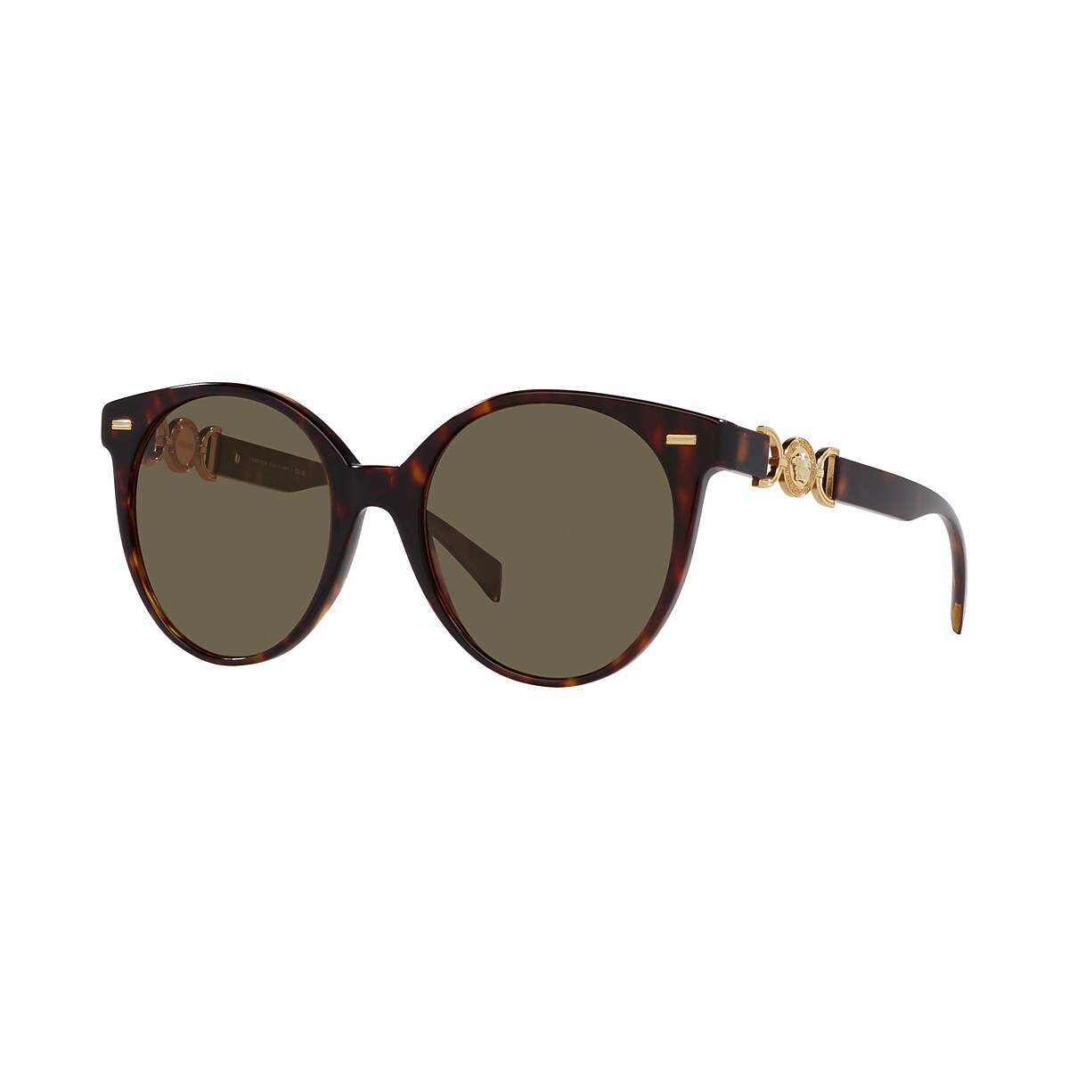 VERSACE VE4442 Havana - Women Luxury Sunglasses, Brown Lens