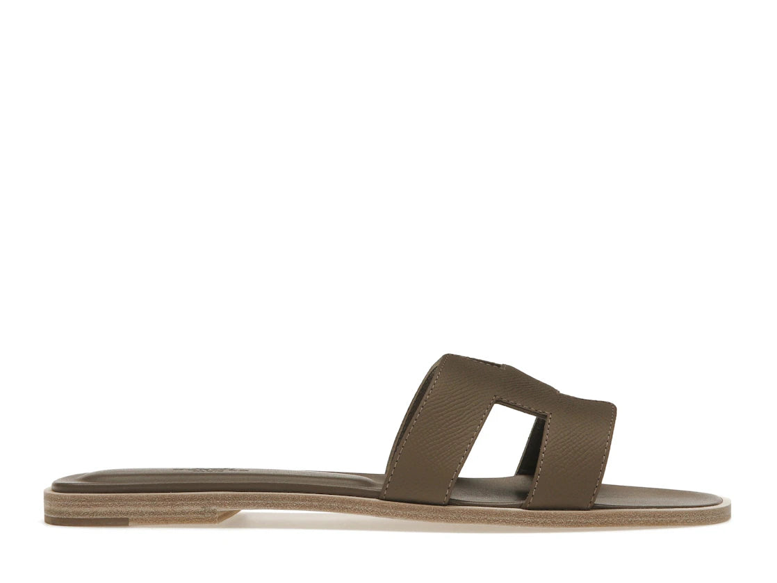 Hermes Oran Sandal Etoupe Epsom Leather