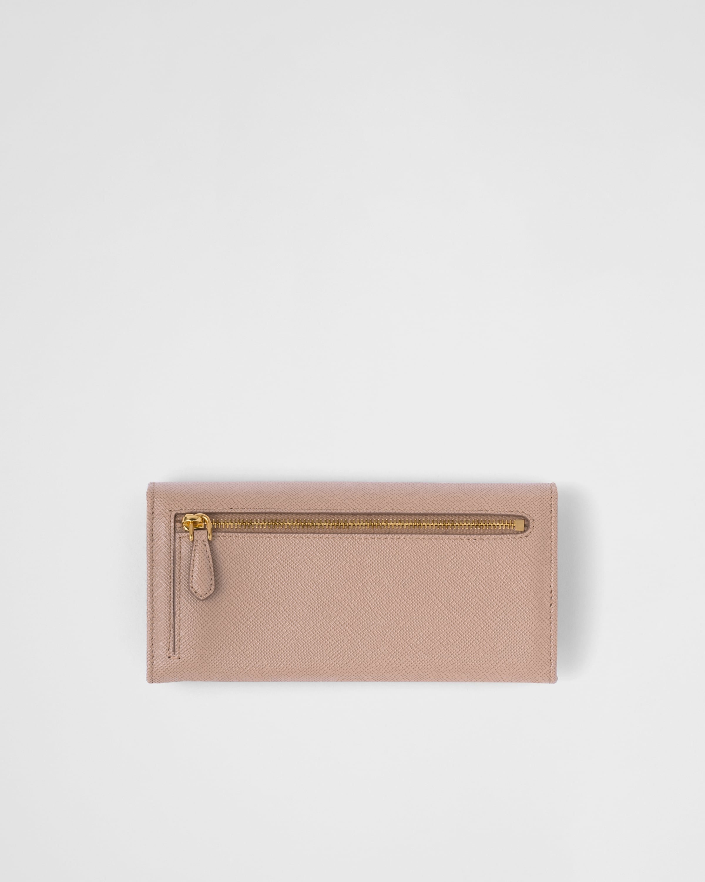 Large Saffiano Leather Wallet Powder Pink