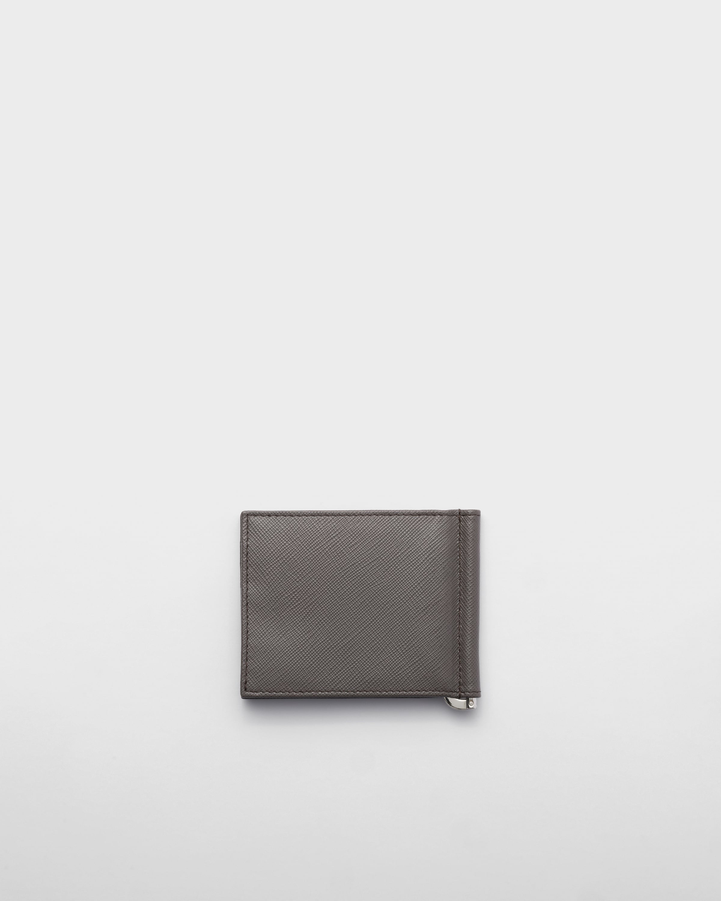 Saffiano Leather Wallet Smoky Gray