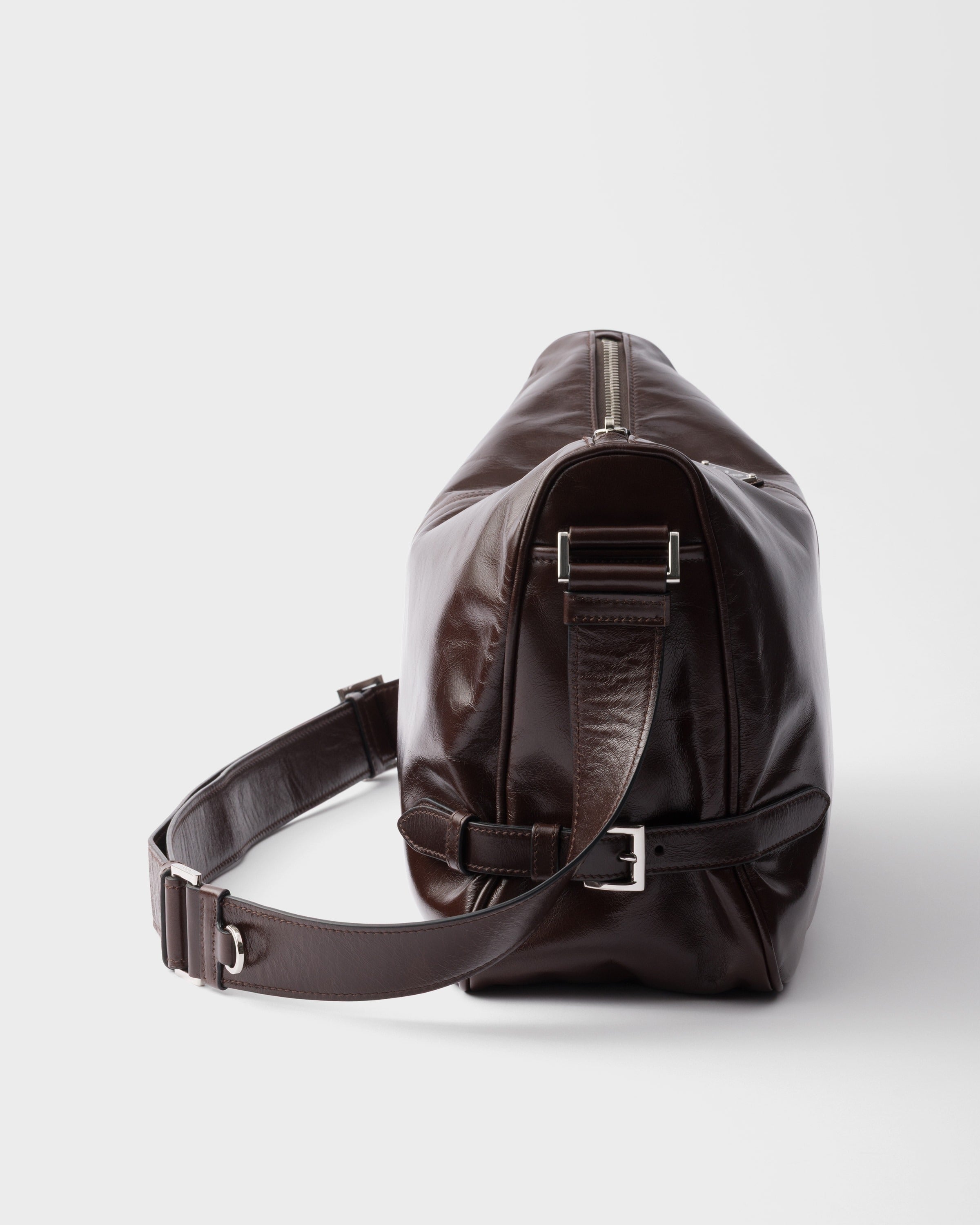 Leather shoulder bag Dark Brown
