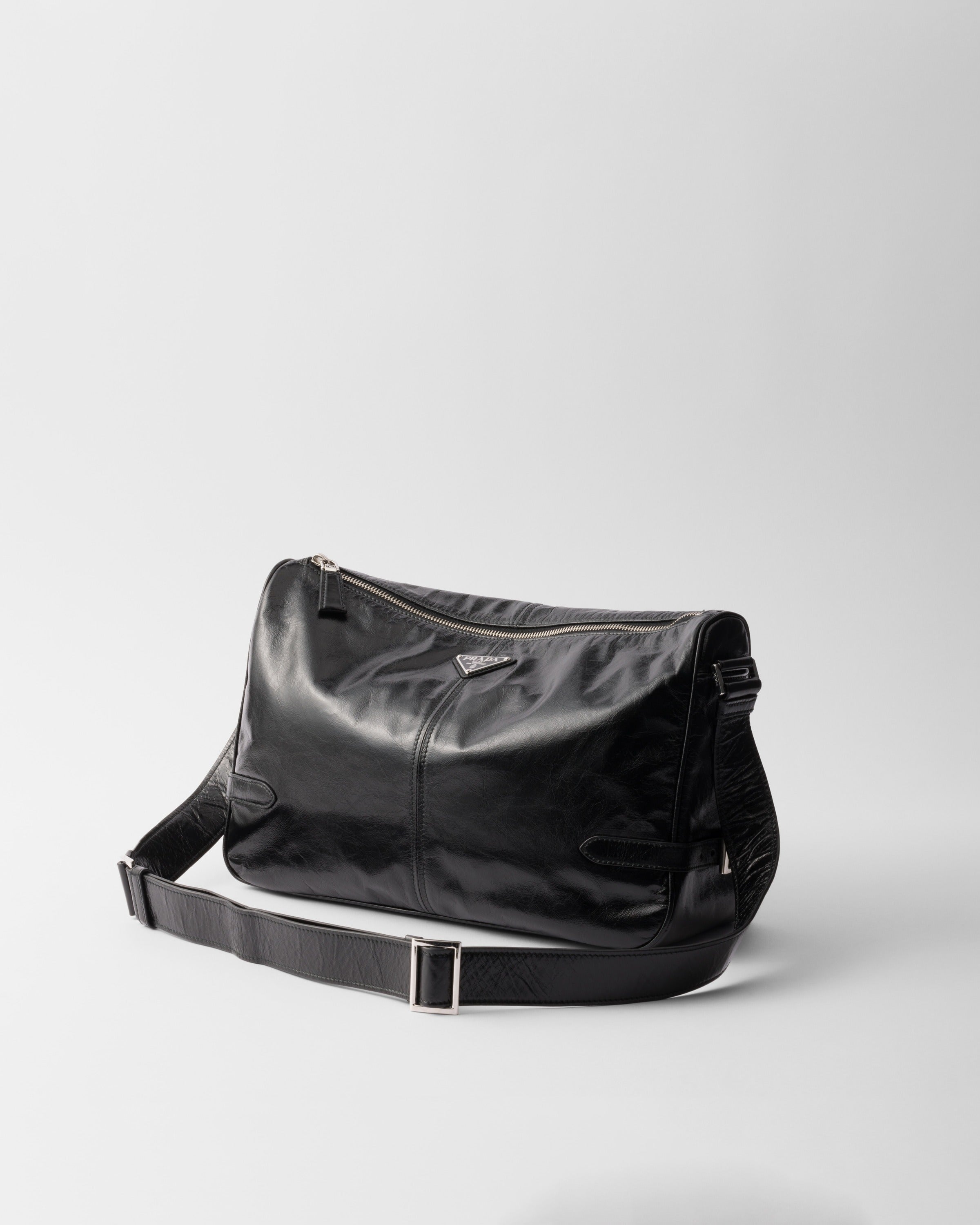 Leather shoulder bag Black