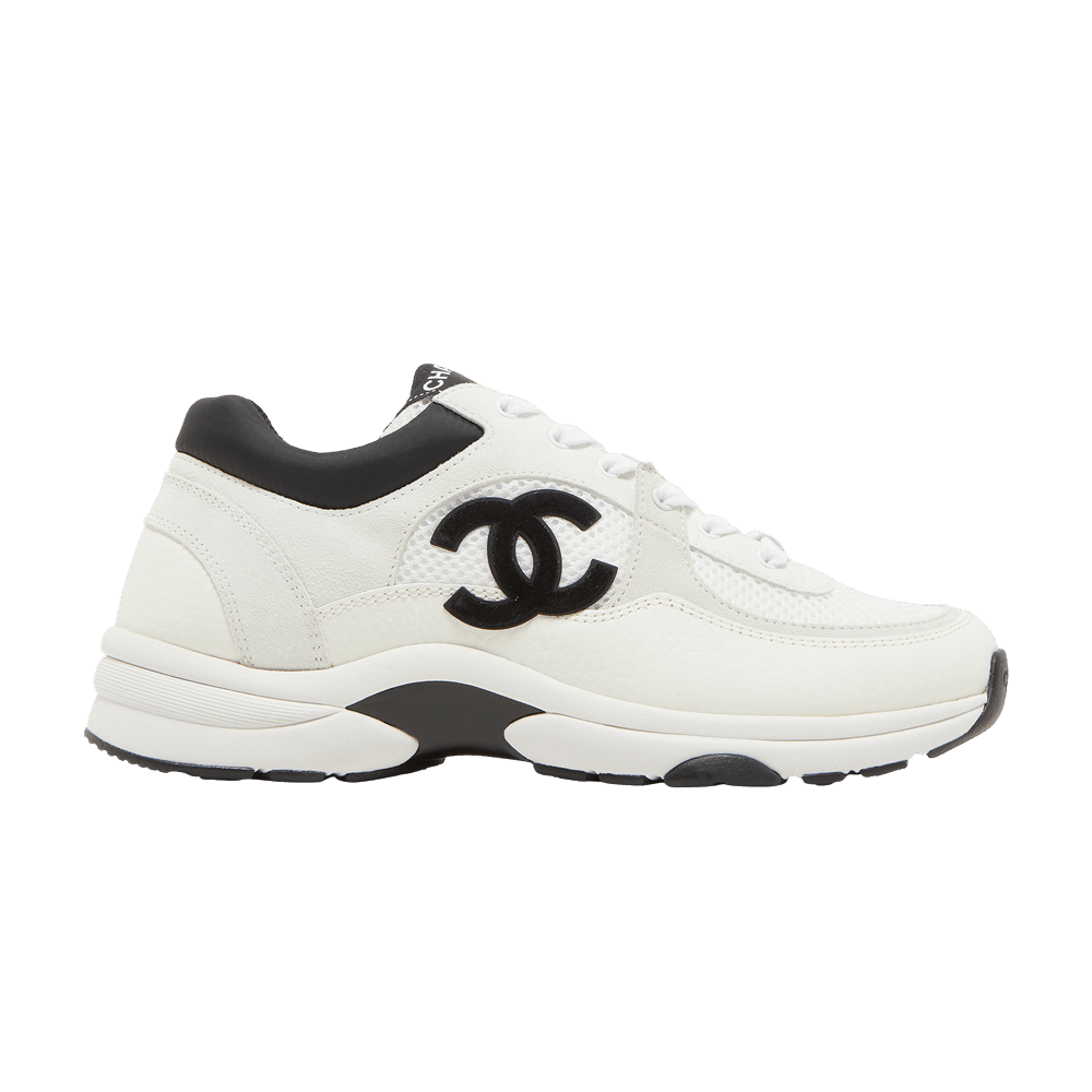 Chanel Low Top Trainer Suede White Black (Women's)